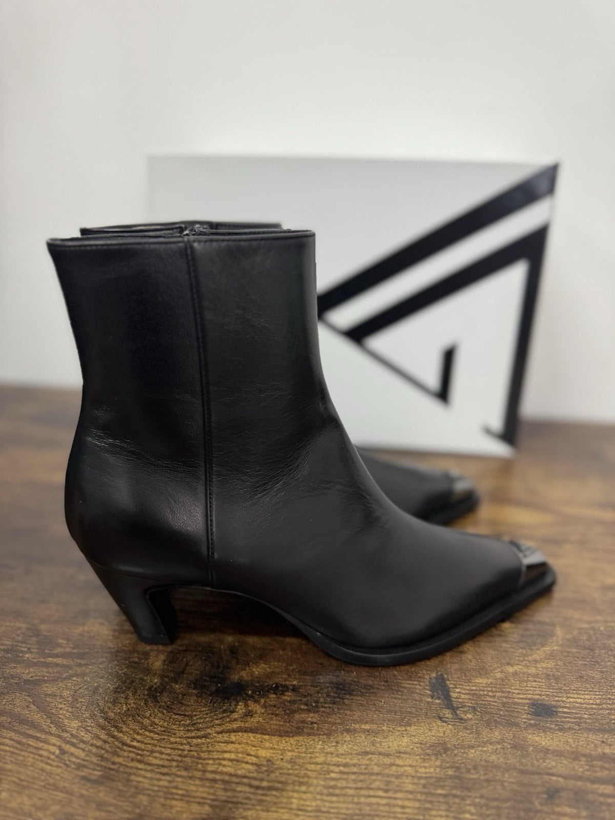 Giampaolo Viozzi Stivaletto Pelle Nero Casual Boot Donna 37