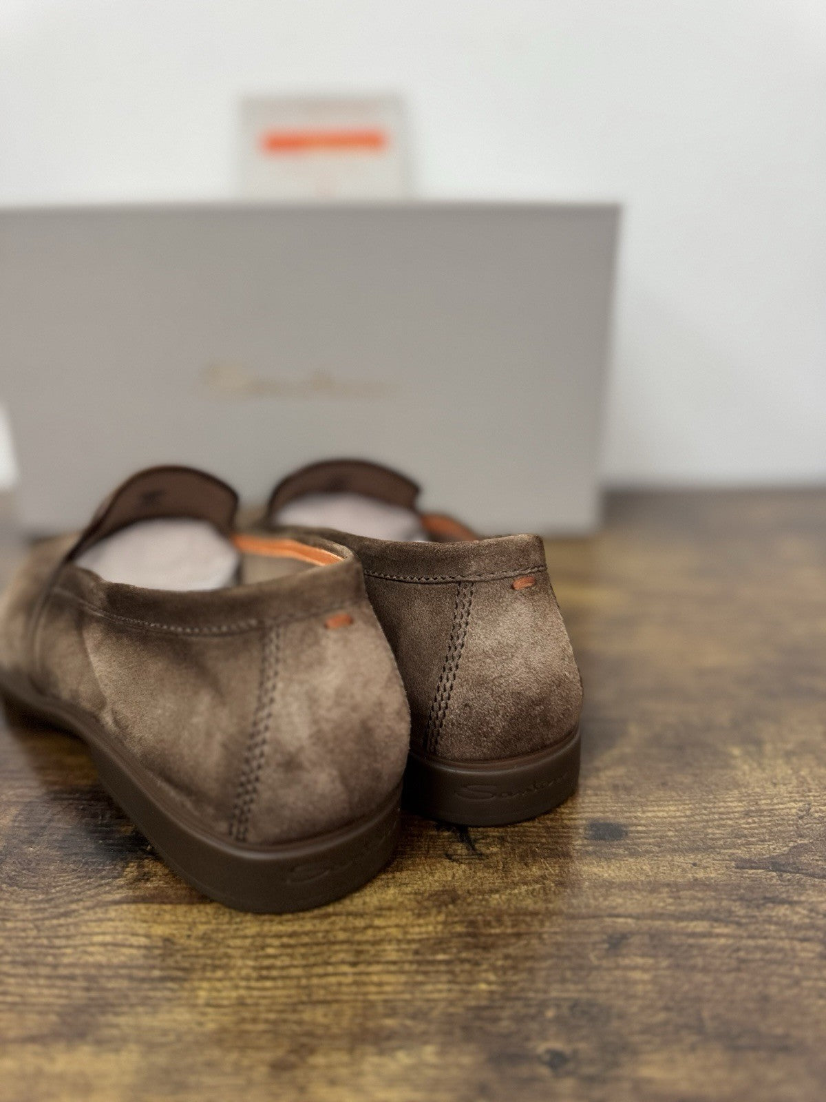 Santoni Mocassino Summer Walk Suede Brown Casual Santoni Uomo 40
