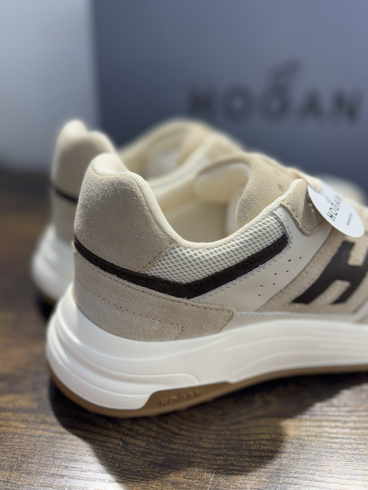 Hogan Hyperlight Sneaker Suede Light Beige   Memory Foam Causal Hogan Uomo 41.5