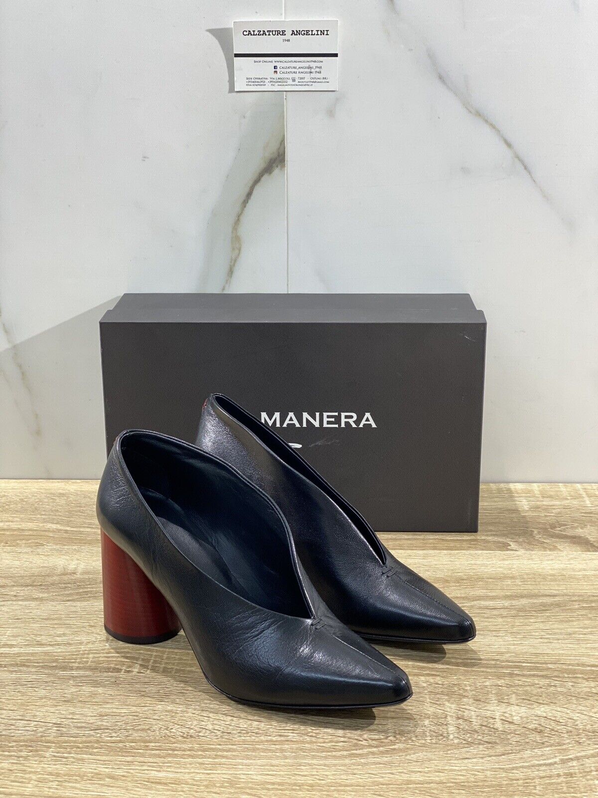 Halmanera scarpa donna zoe64 in pelle nera luxury shoes 40