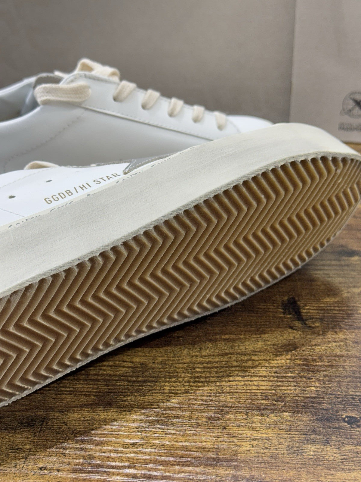 Golden Goose Hi Star Pelle Bianca Lilac Luxury Sneaker Golden Goose Donna 38