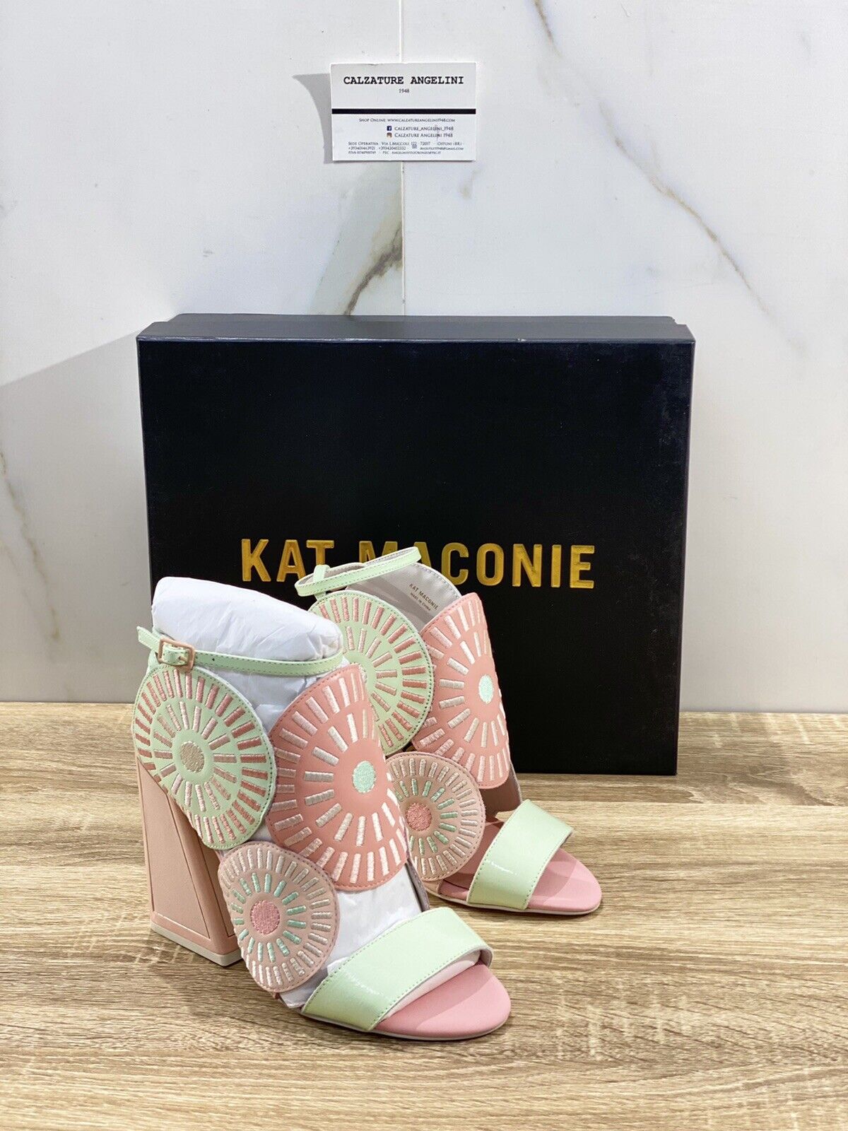 Kat Maconie Sandalo donna main Frida  Rosa Verde  multi 40