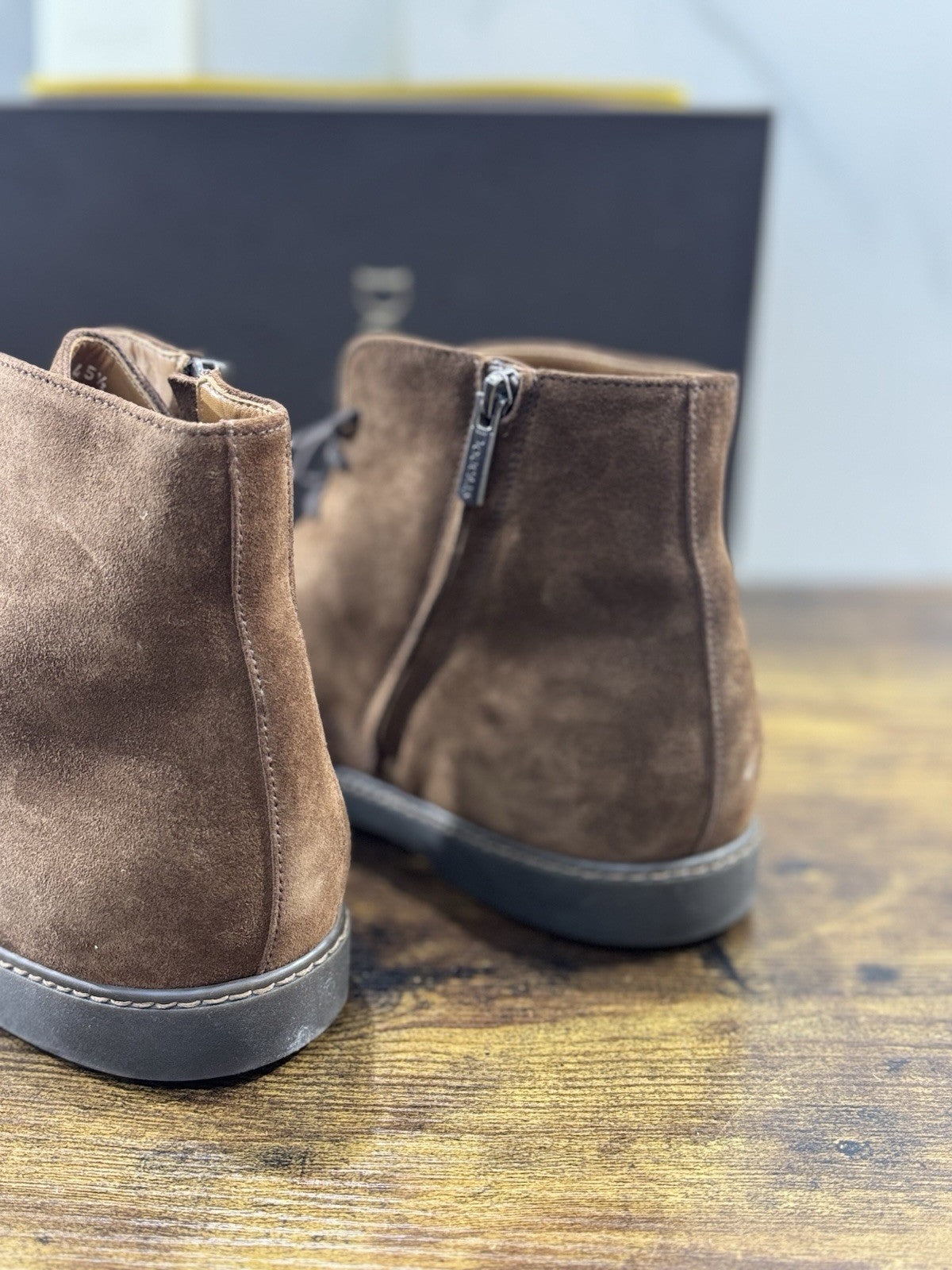 Doucal’s Stivaletto Suede Cuoio Luxury Doucal’s Uomo 45.5