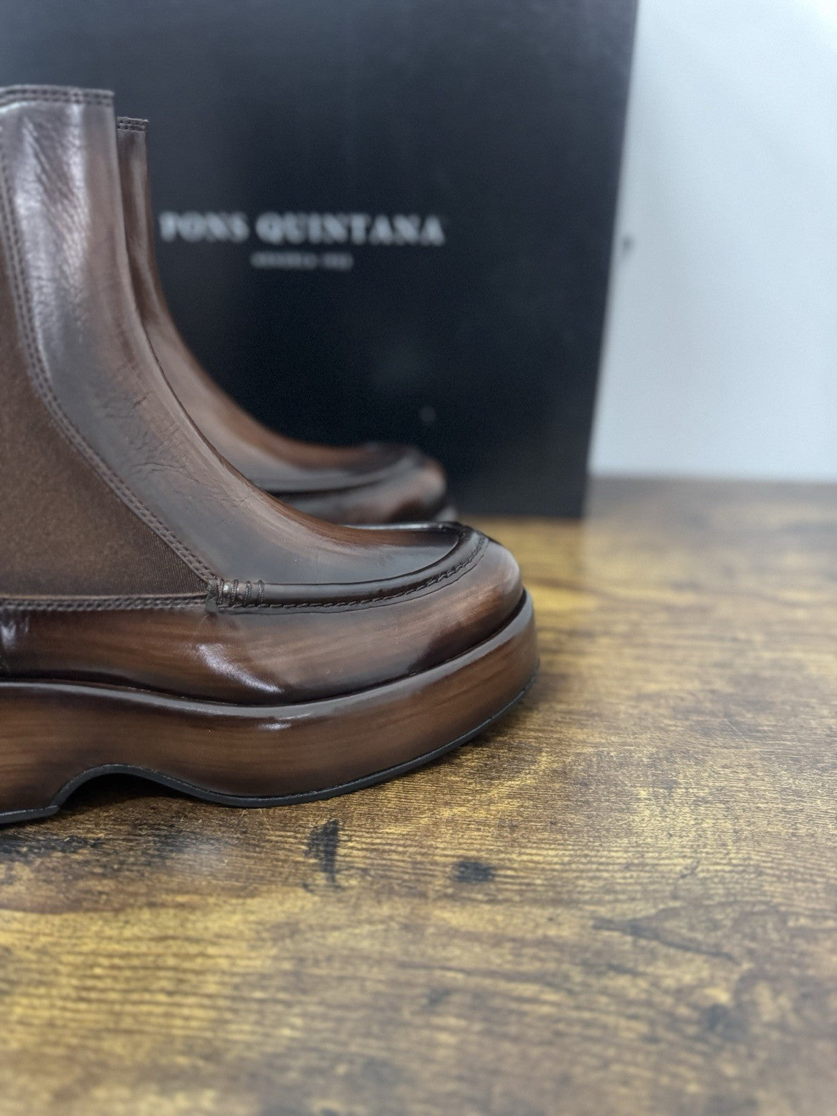 Pons Quintana Stivaletto Pelle Cuoio  Casual Boot Donna 40