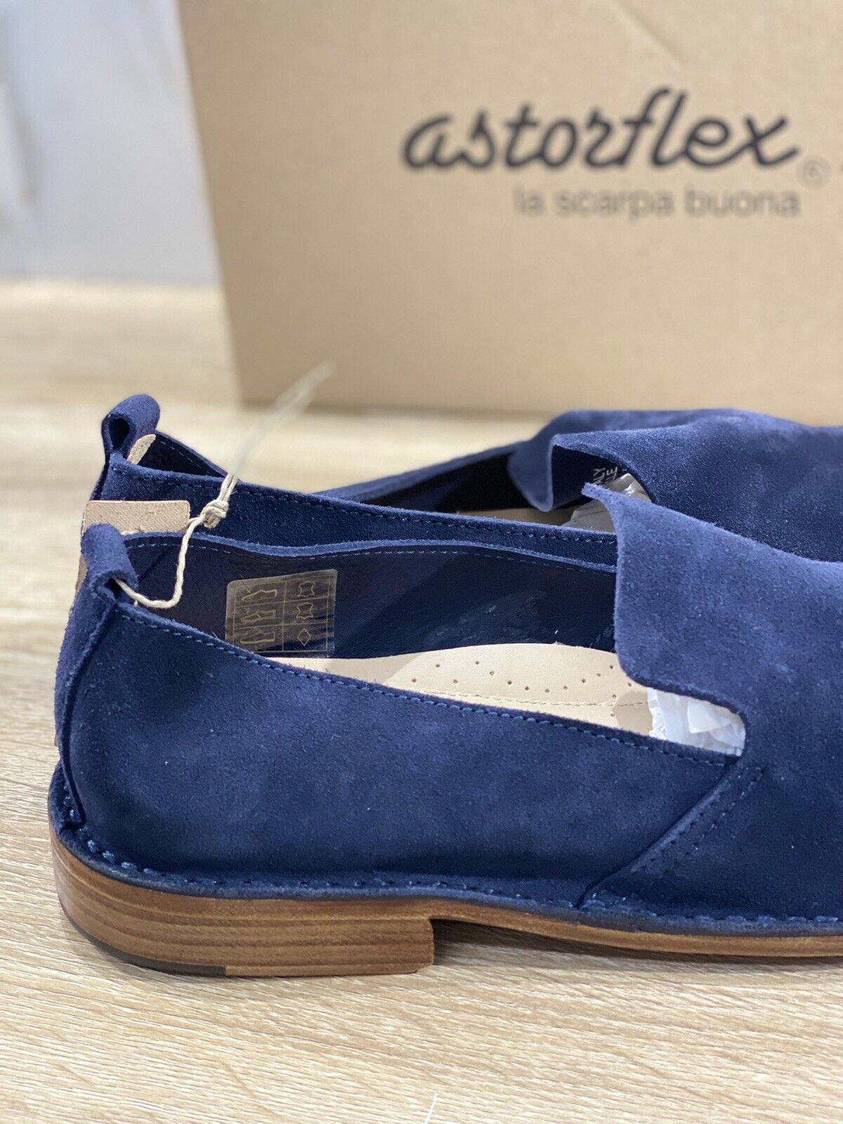 Astorflex Mocassino uomo puntoflex in suede blu luxury made in italy 41