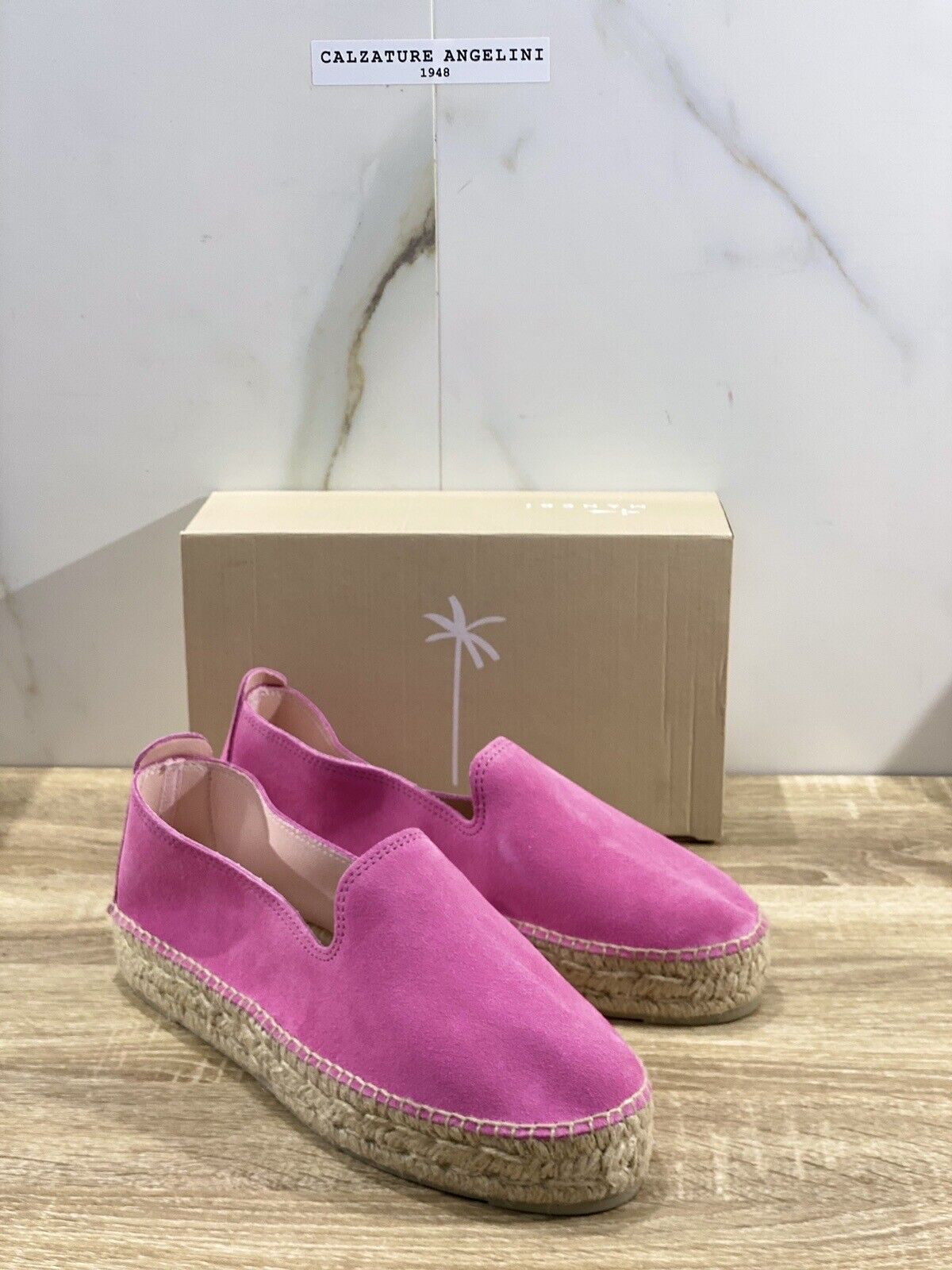 Manebi’ Donna Espadrilles Mocassino Suede Fuxia Casual Summer Shoes 37