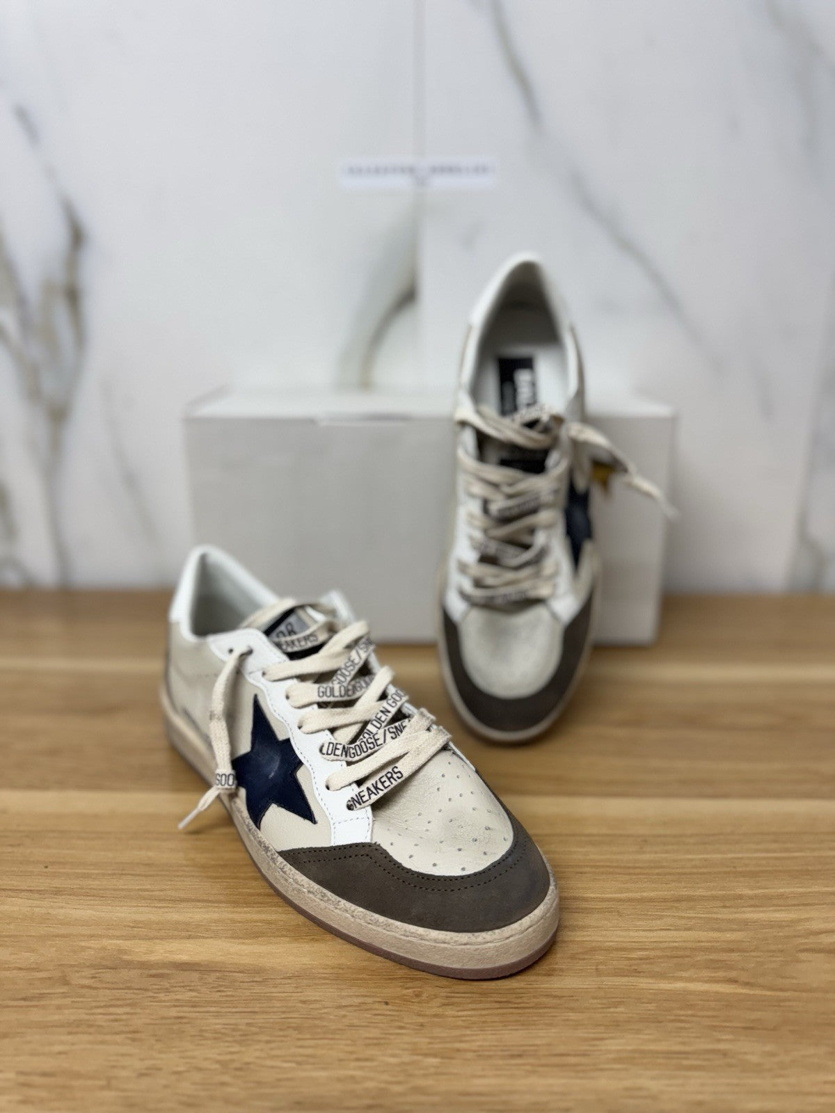Golden Goose Ball Star Crema Light Green Blu   Luxury Golden Goose Uomo 44