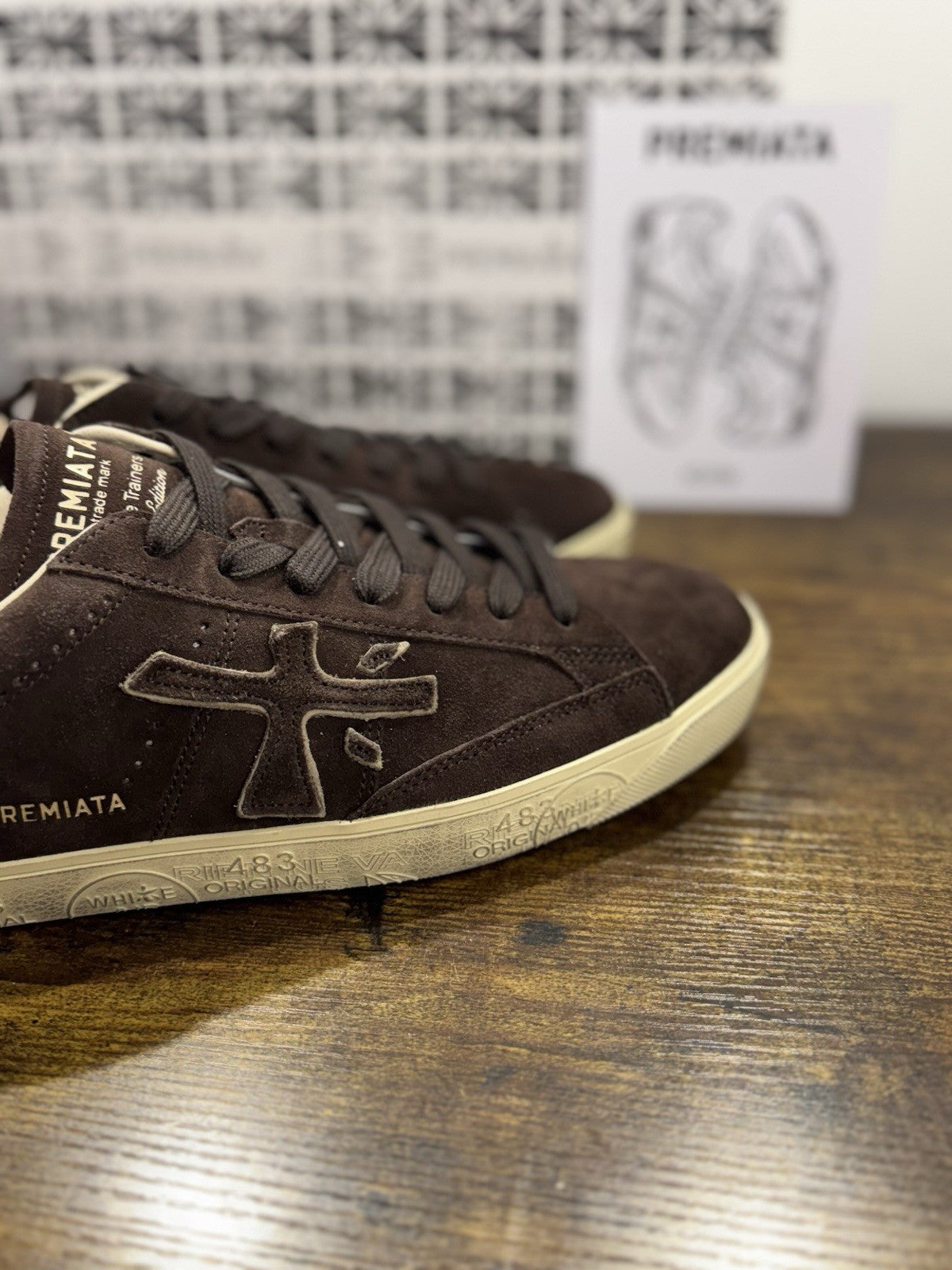 Premiata Steven Sneaker Pelle Suede   Marrone  Casual Premiata Uomo 45