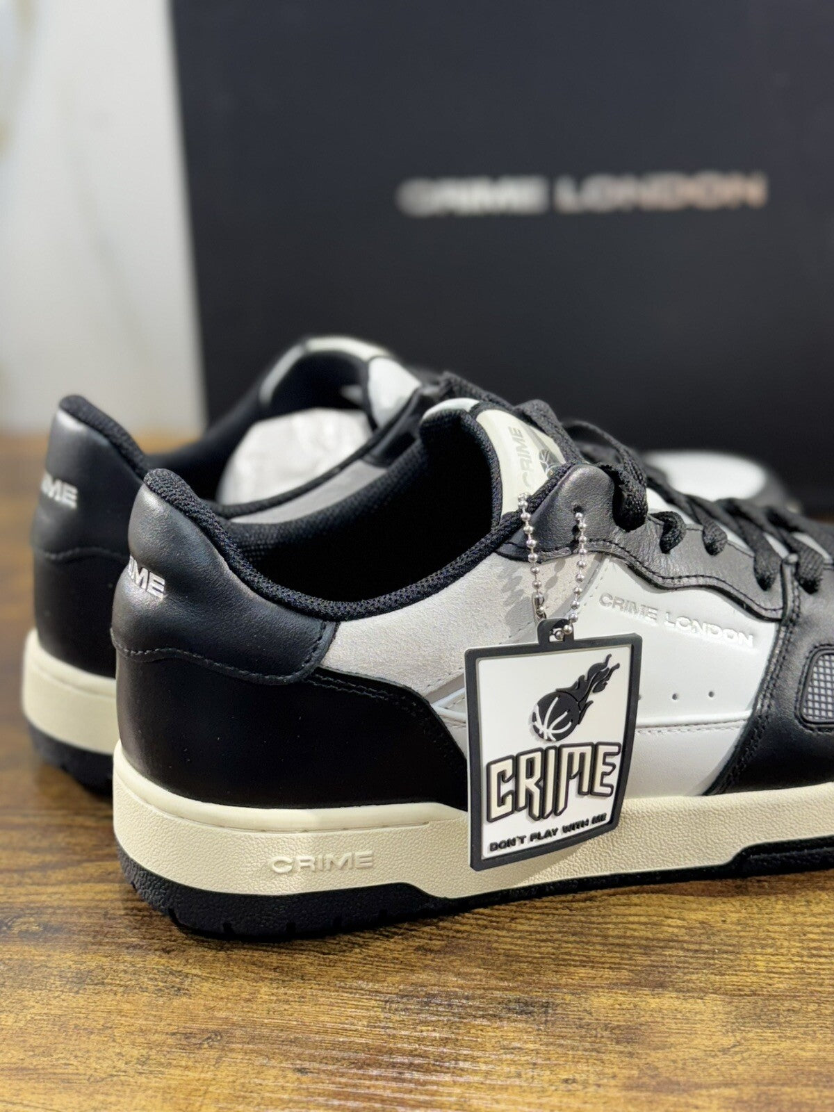 Crime London Sneaker Uomo Off Court OG Bianca       Pelle  Casual Men Shoes 43