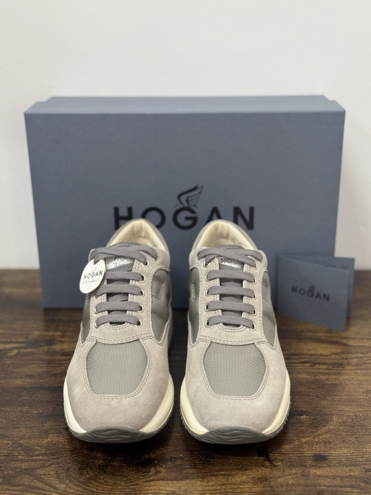 Hogan Interactive Icon Pelle Grey Glasse’    Casual Sneaker Hogan Uomo 39