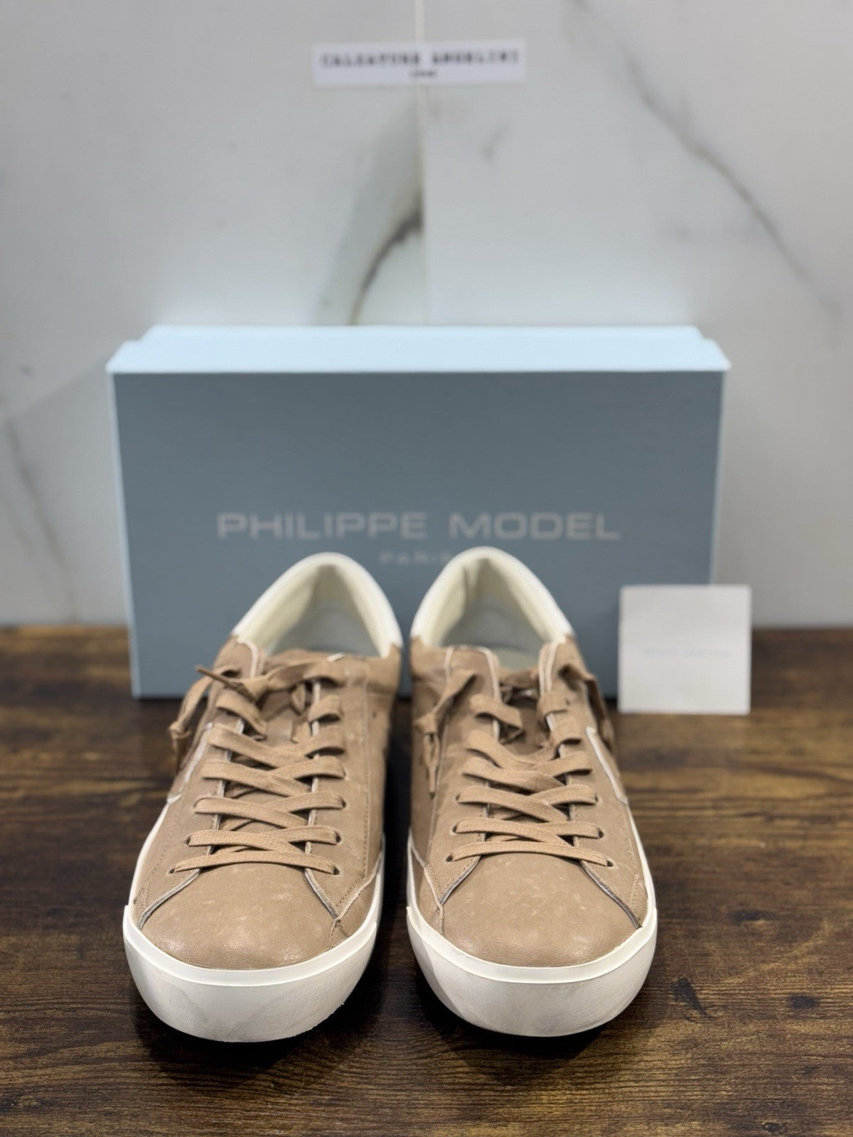 Philippe Model  Paris L u Pelle Beige   Casual Uomo 46
