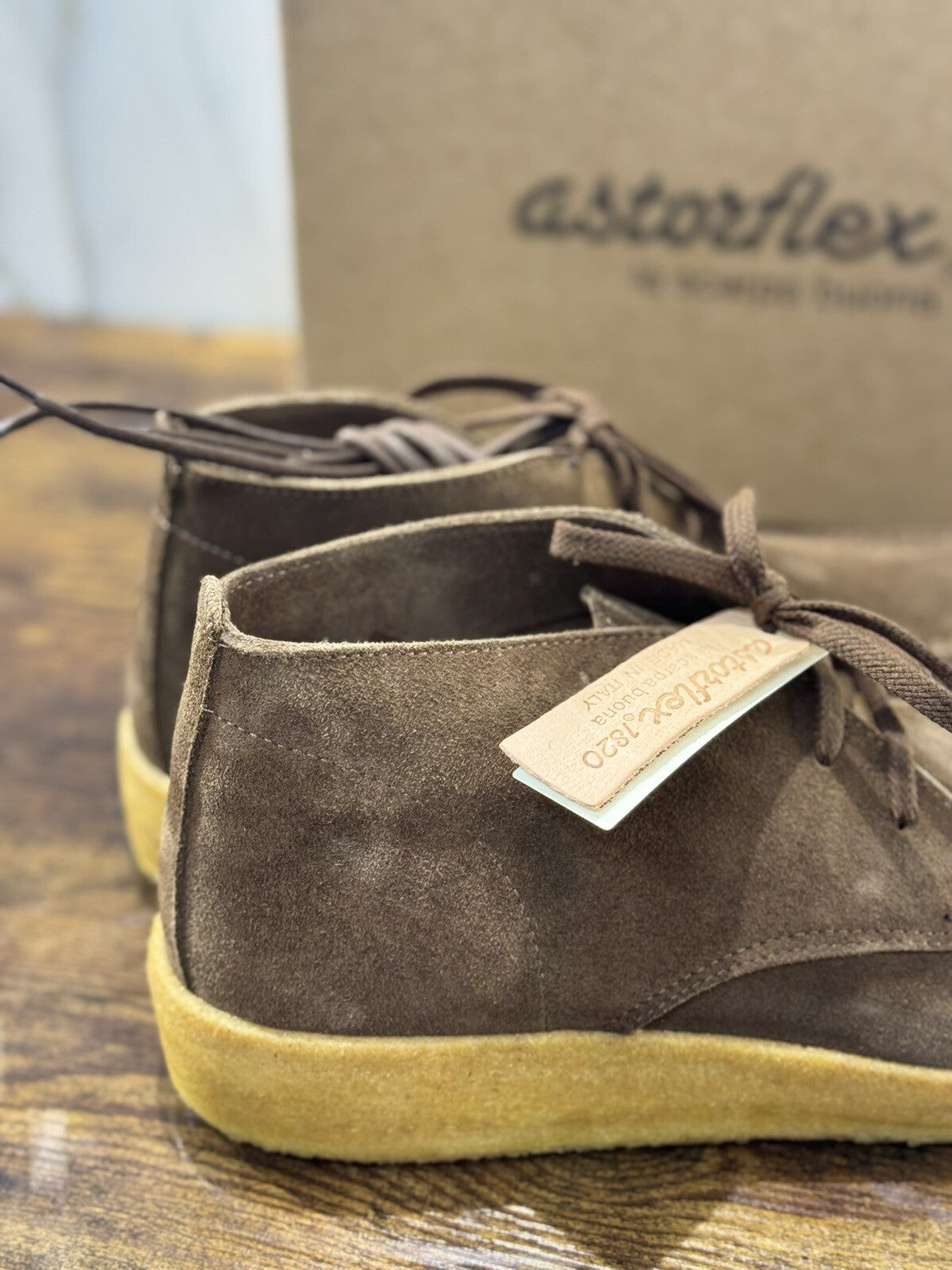 Astorflex Polacchino Uomo Akiflex Suede Dark Khaki Casual Boot Uomo 40