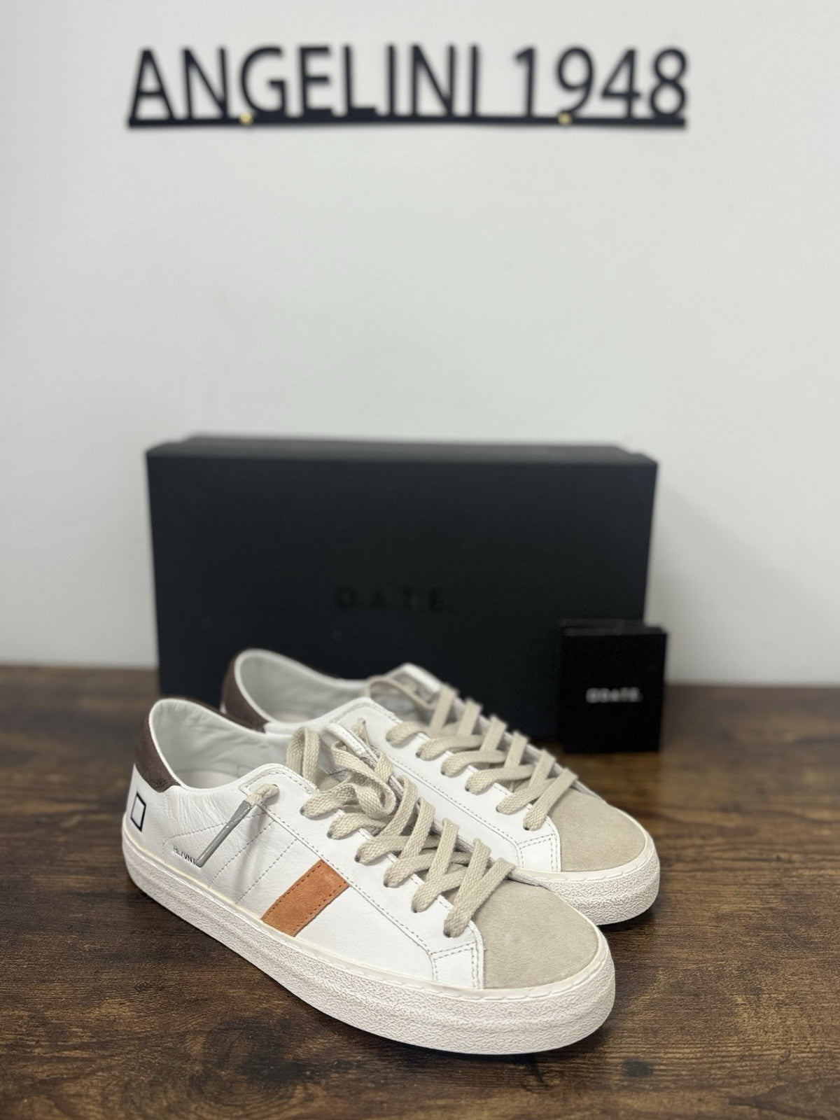 D.a.t.e. Hill Low Sneaker Pelle Bianca Casual Uomo 40
