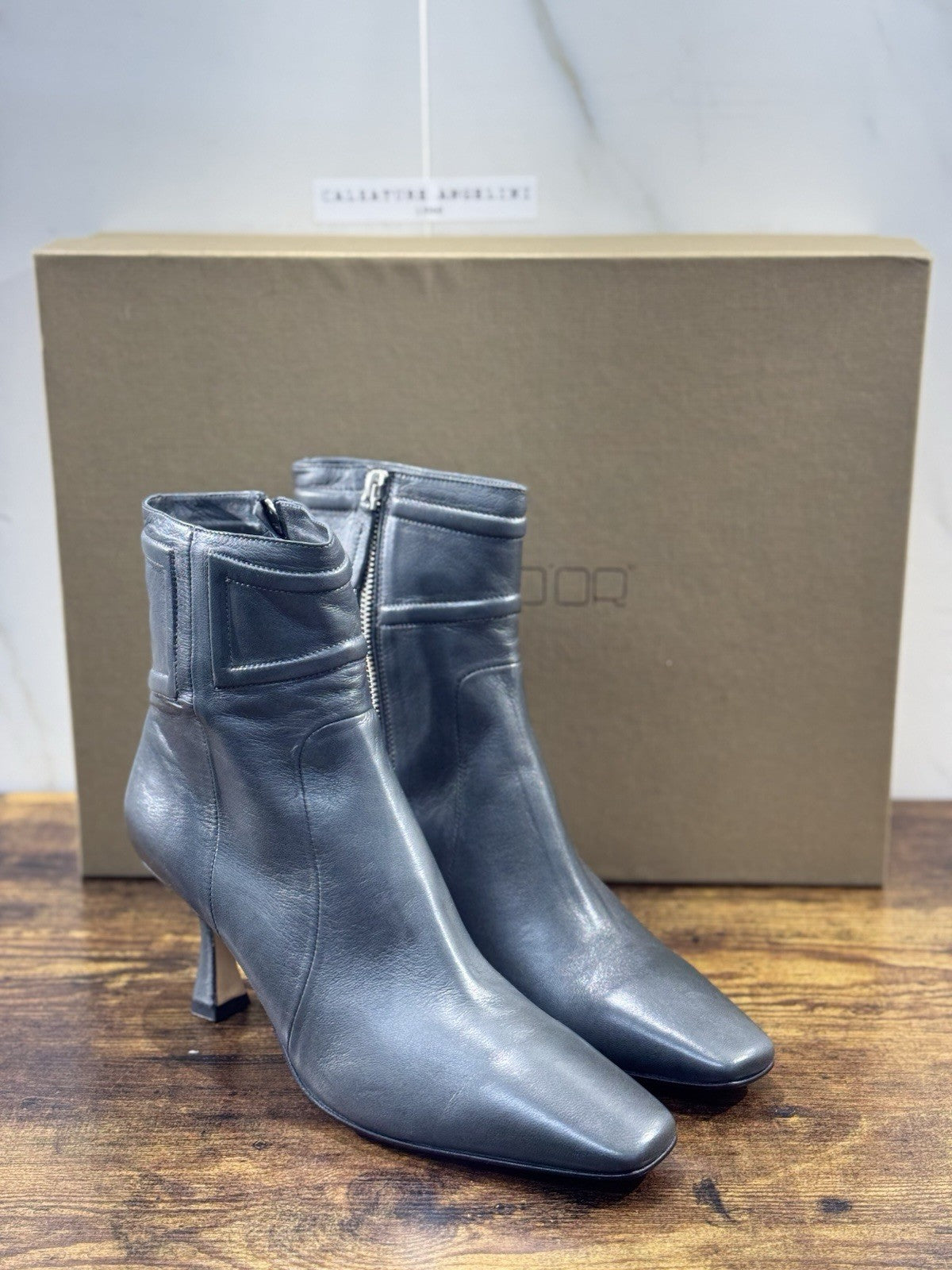 Pomme D’or Stivaletto   Pelle Asfalto    Casual Luxury Boot  Donna 41