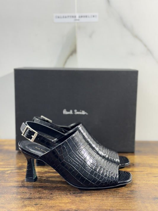 Paul Smith Sandalo Donna Esther Pelle Nero    Casual Luxury Woman Shoes 36