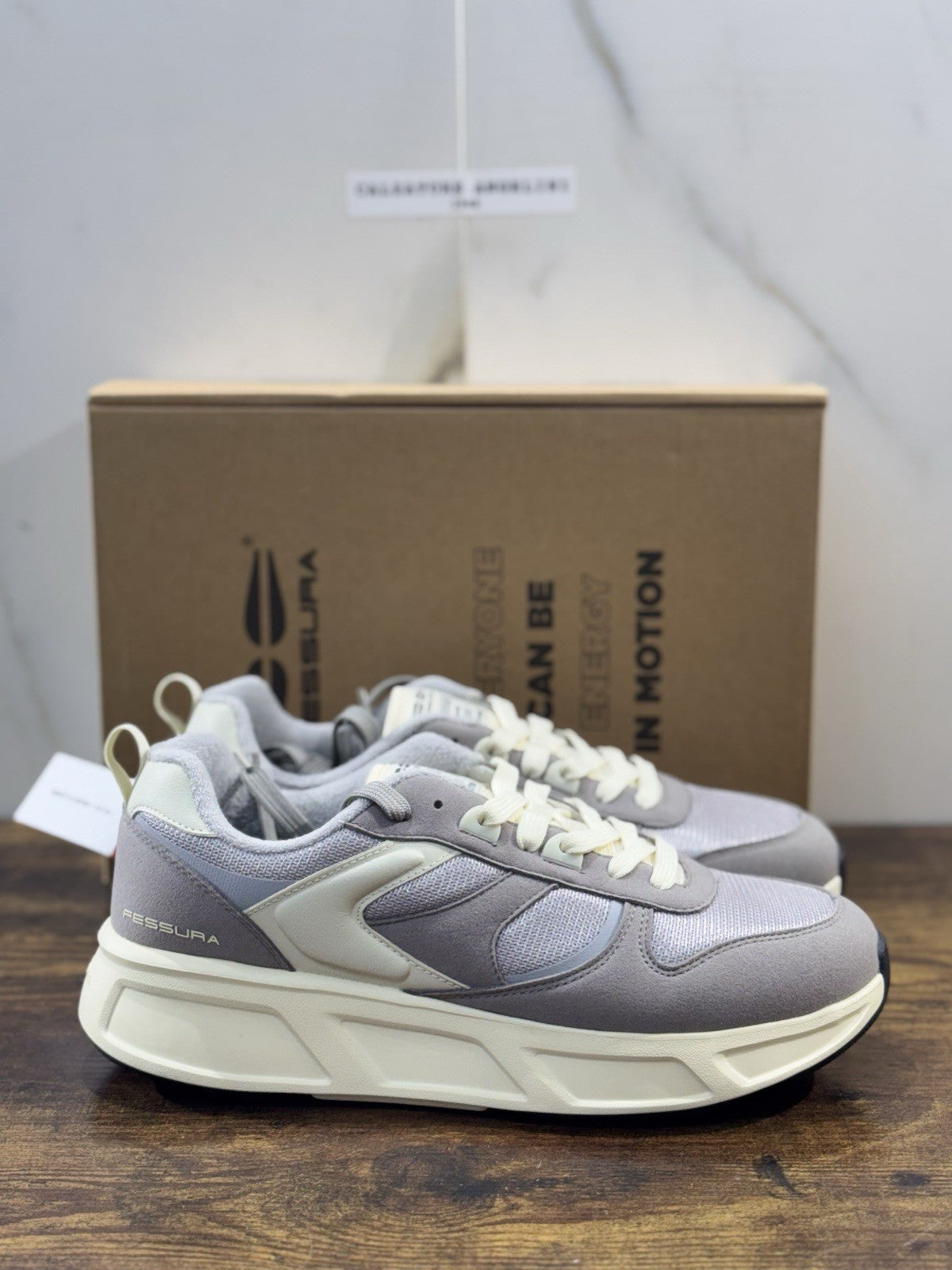 Fessura Sneaker Run 03 Gray Casual Extra Light Uomo 42