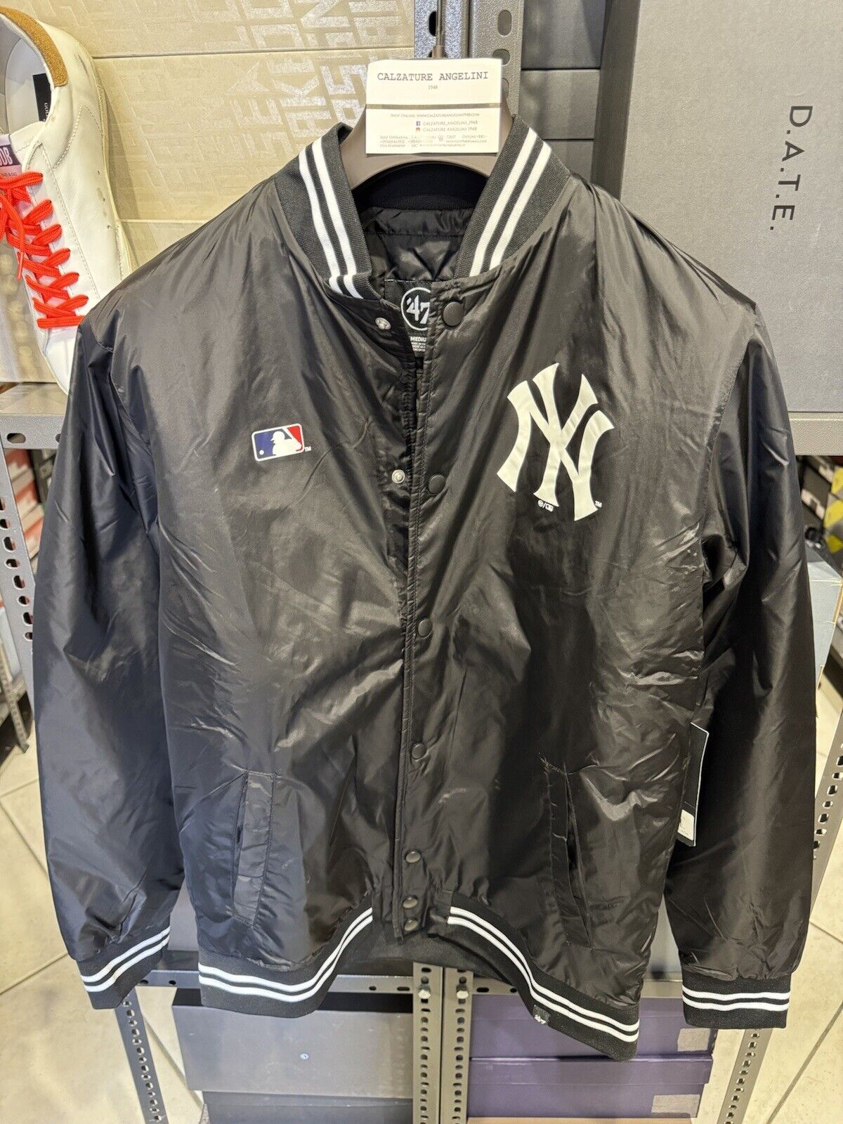 47 Let Your You Out Giacca New York Yankees Jet Black Bomber Taglia XL