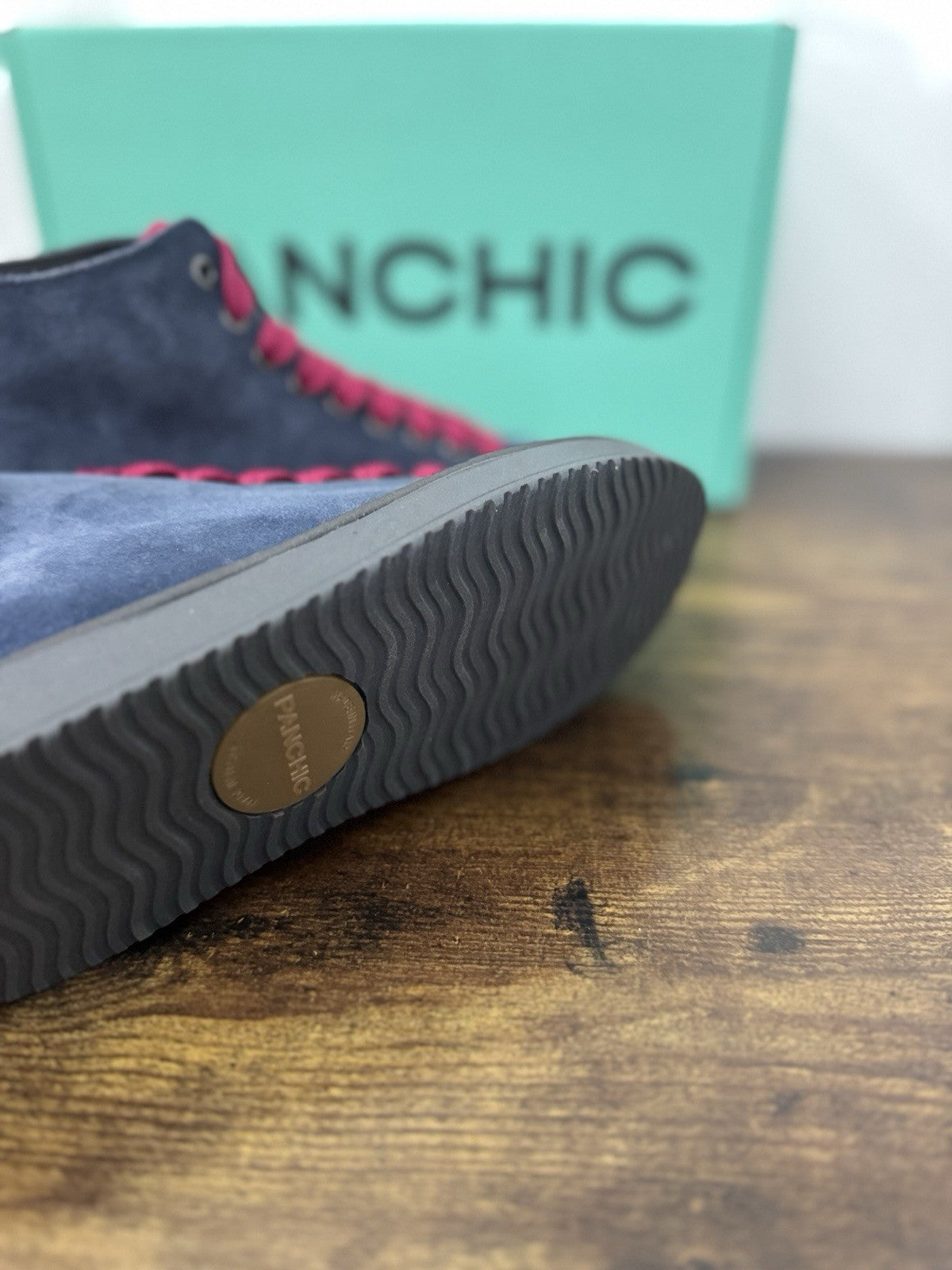 Panchic Ankle Boot Suede Blu Casual Sneaker Donna 36