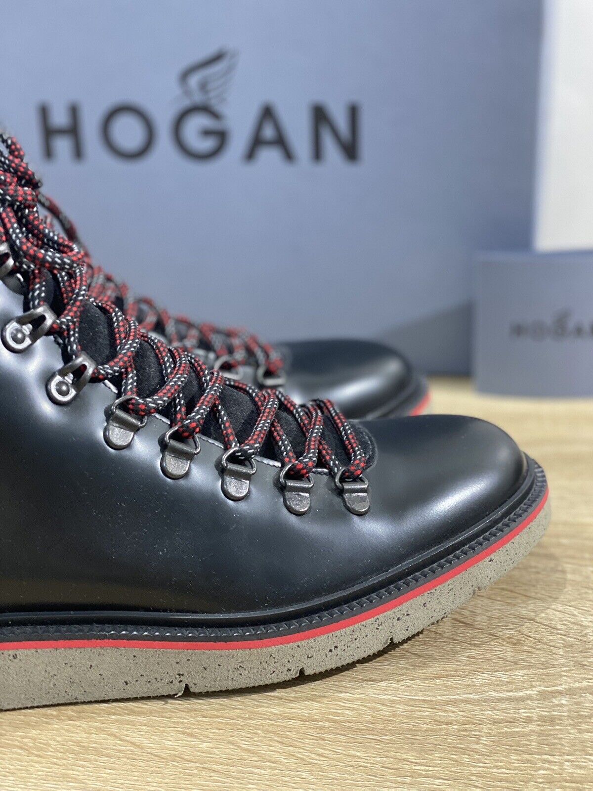 Hogan H334 Pedula Uomo Pelle Nera Casual Boot Men Hogan Luxury Hogan 40