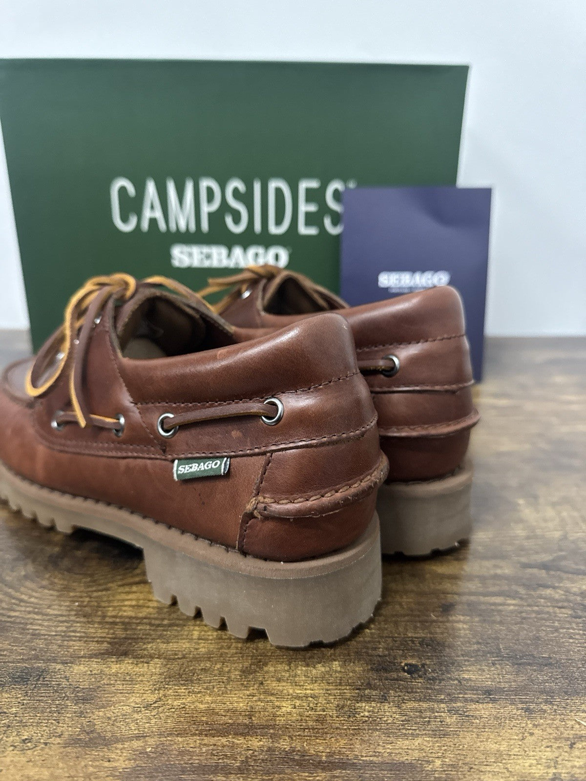 Sebago Acadia Barca Pelle Brown  Casual Sebago Uomo 44