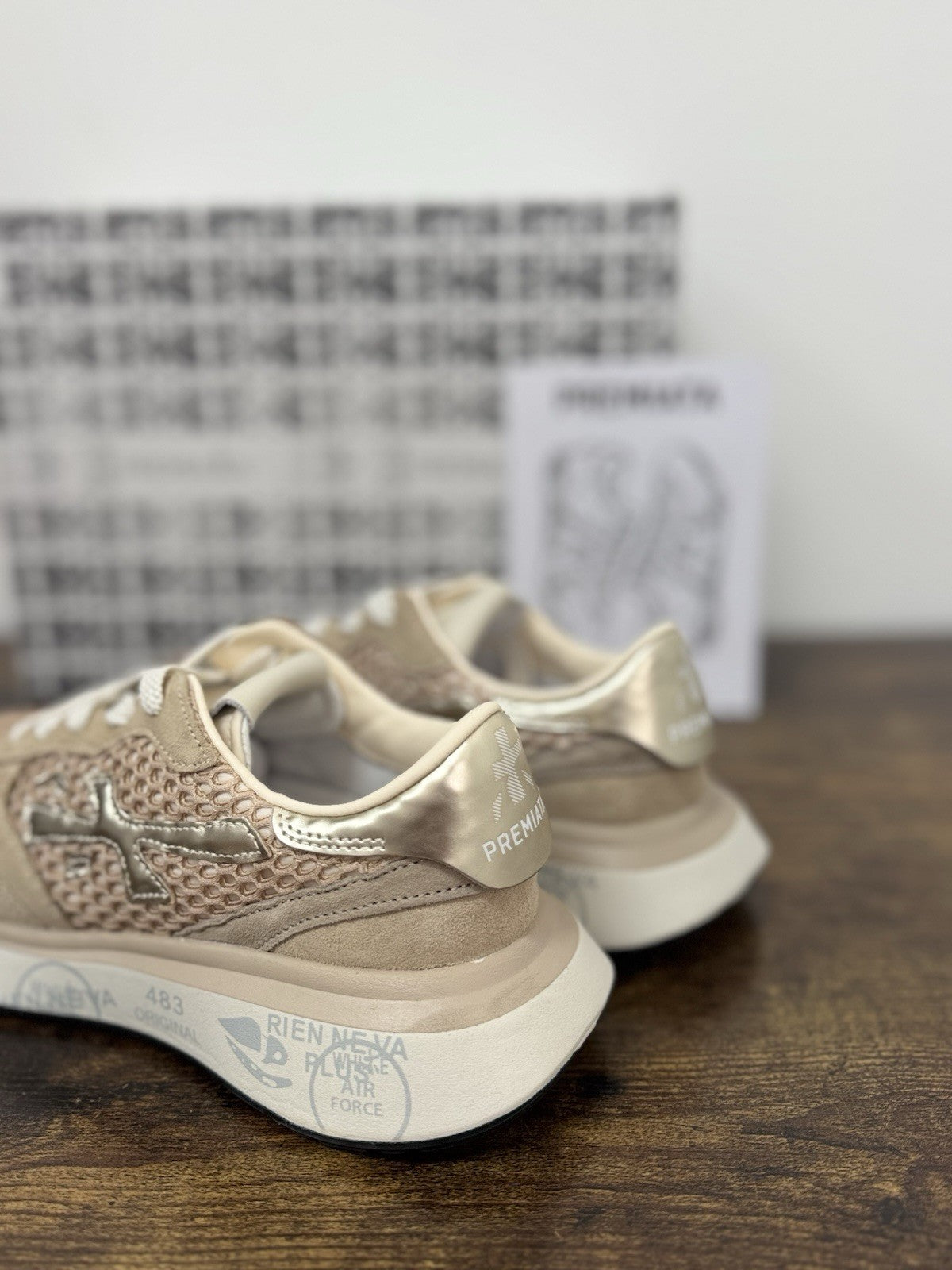 Premiata Lauryn Sneaker Suede Beige  Casual Premiata Donna 36