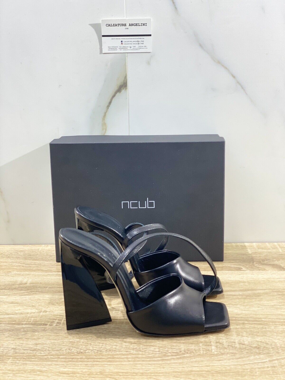 Ncub Sandalo donna Wendy 19   luxury sandal NCub Pelle Nera 41