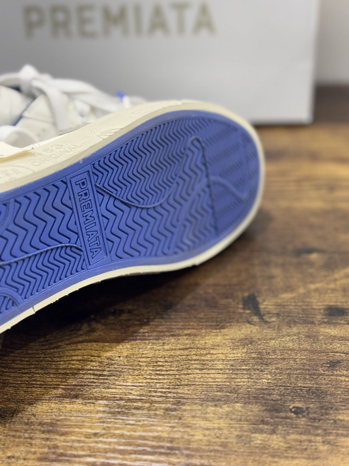 Premiata Steven Sneaker Pelle Bianca Casual Premiata Scarpa Uomo 44