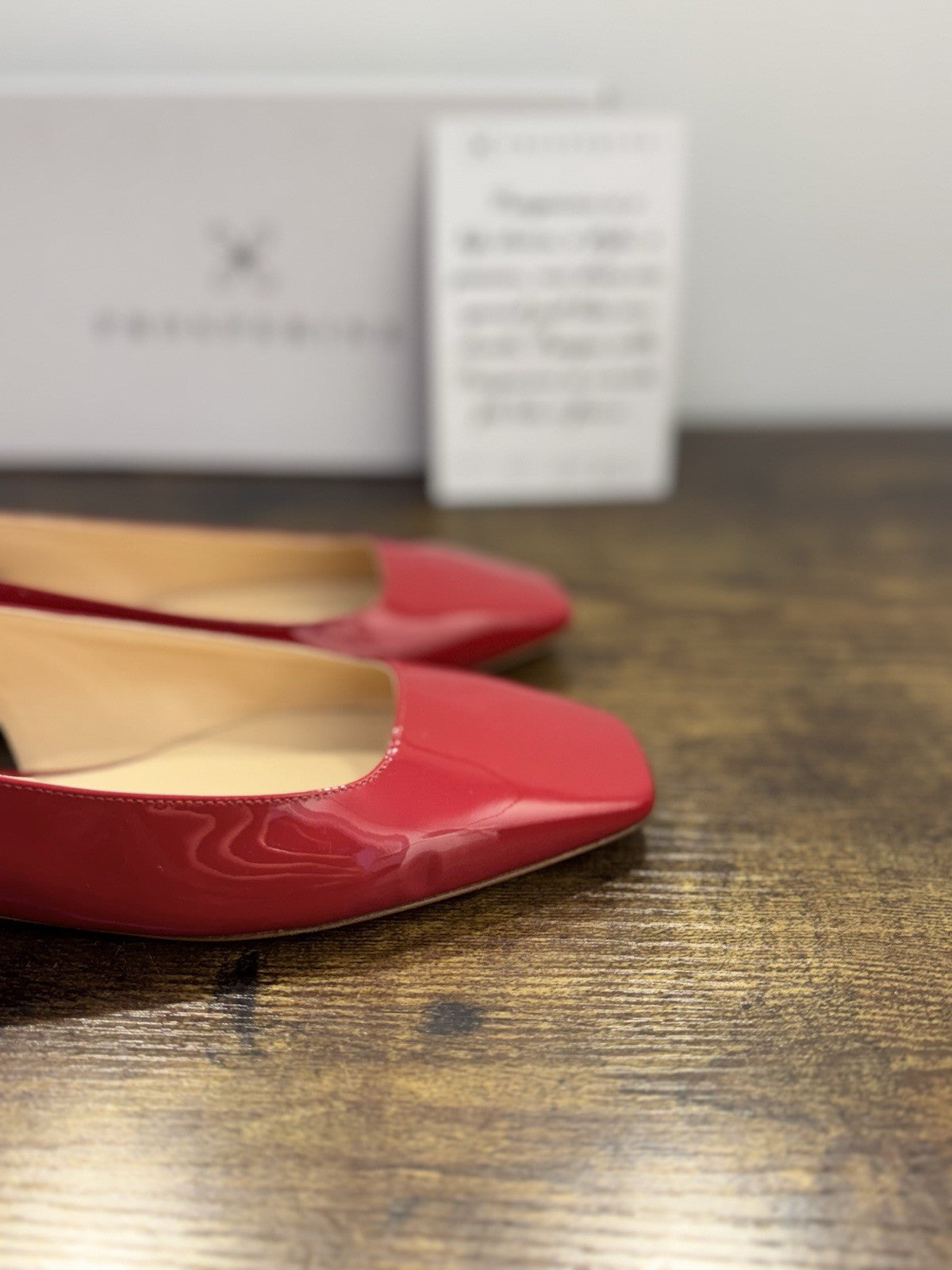 Prosperine Ballerina Sling Back Vernice Rossa Casual Donna 37.5