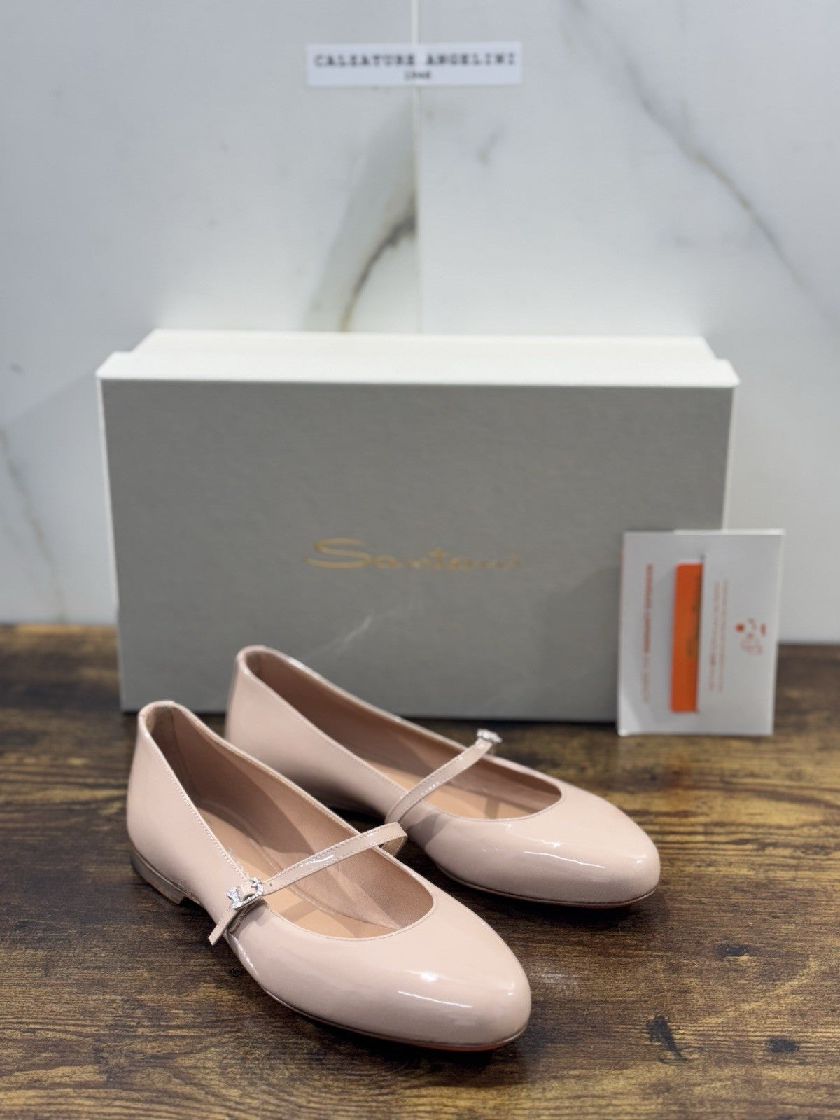 Santoni Ballerina  Pelle Pink   Luxury Santoni Scarpe Donna 36.5