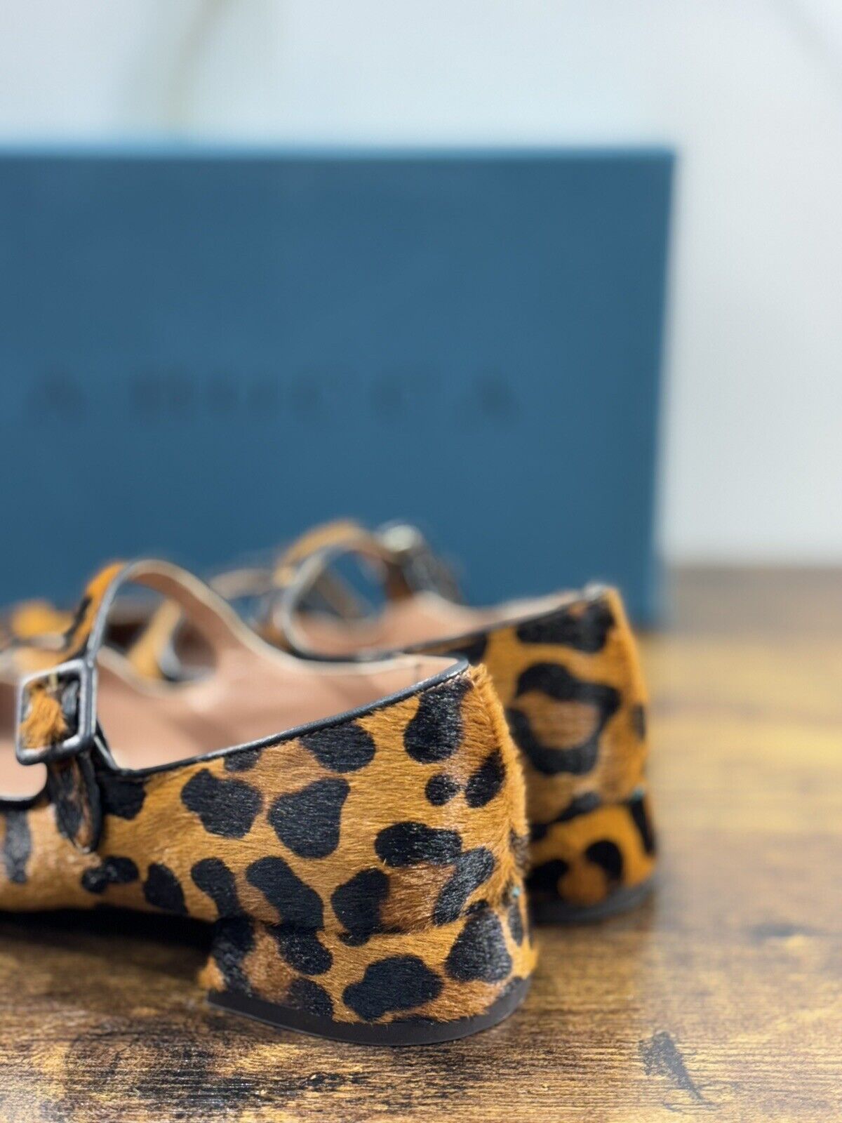 A.Bocca Two For Love Scarpa Donna Pelle Leopard  Tacco Luxury Handmade 37