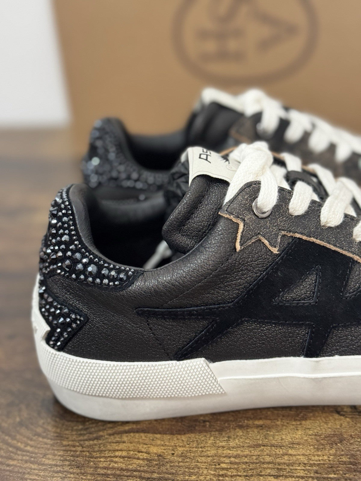 Ash Moonlight Strass Bis Sneaker Pelle Nero Ash Donna 40