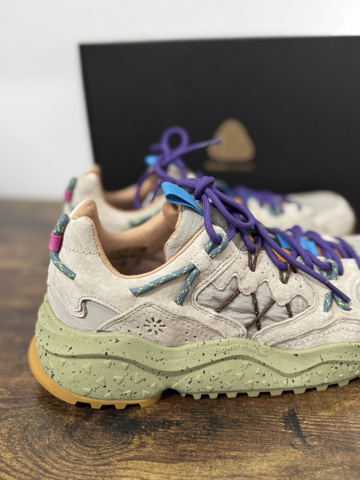 Flower Mountain Yamabushi Suede Grey Casual Uomo 42