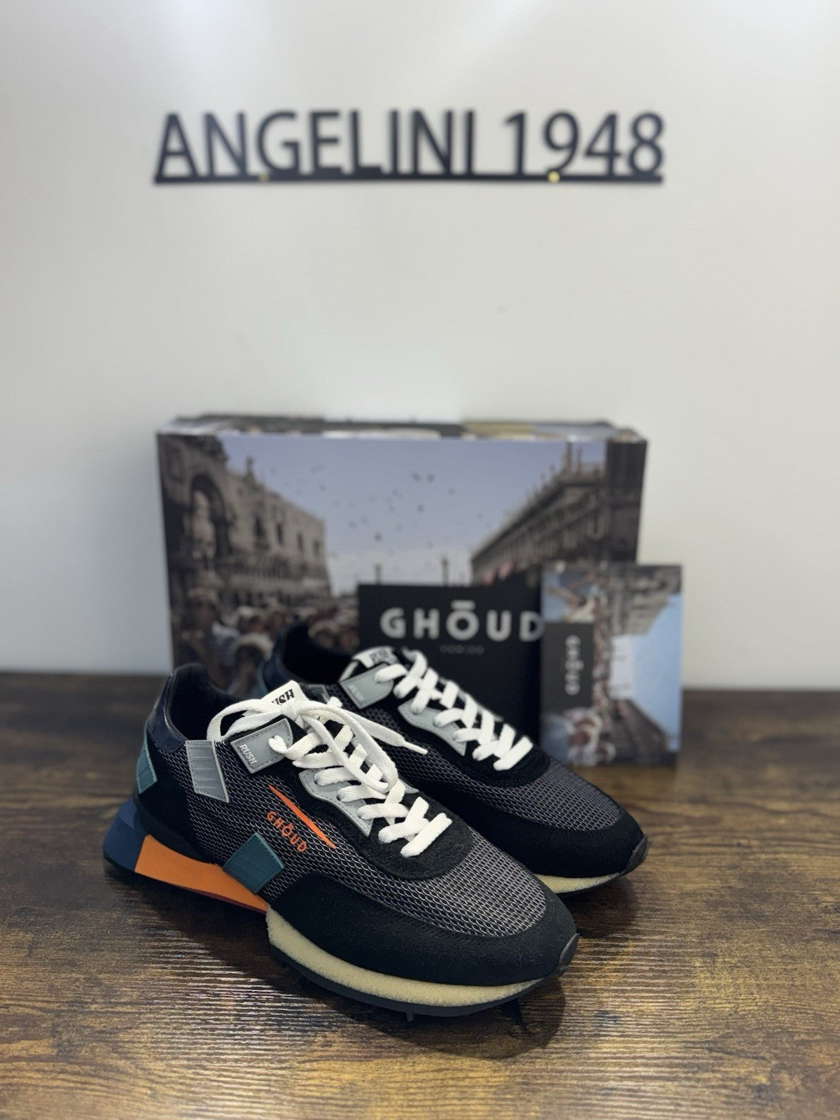 Ghoud Rush Sneaker Suede Nero Casual Scarpa Uomo 44