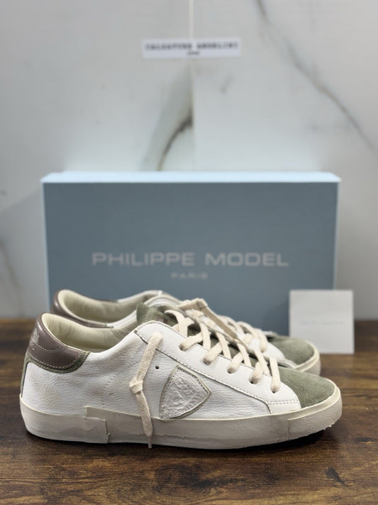 Philippe Model  Paris L u Pelle Bianca Military    Casual Uomo 40