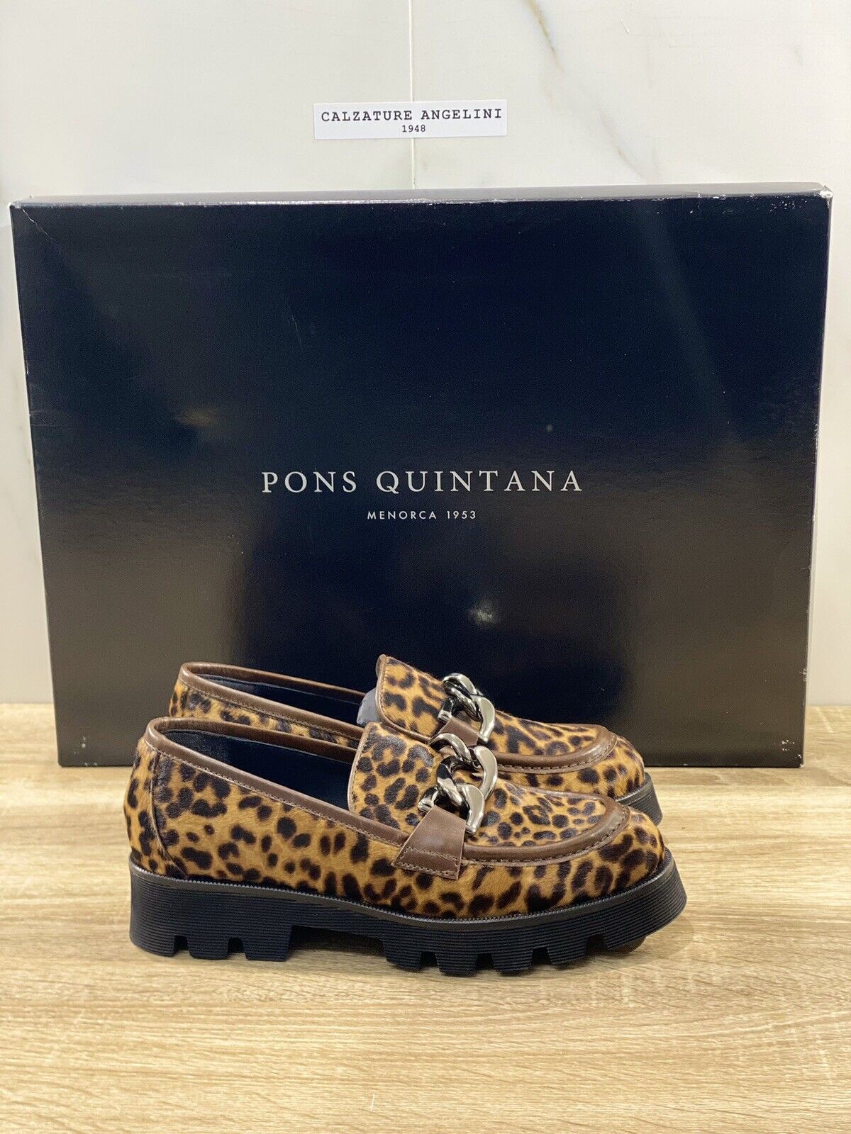 Pons Quintana mocassino donna Jenny leopardato extra light 41