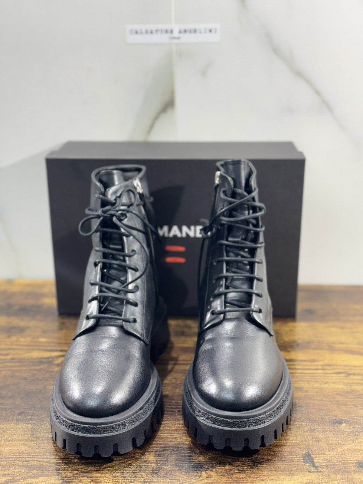HALMANERA Biker Donna Rama Pelle Nero   Extra Light Casual Handmade Boot 38