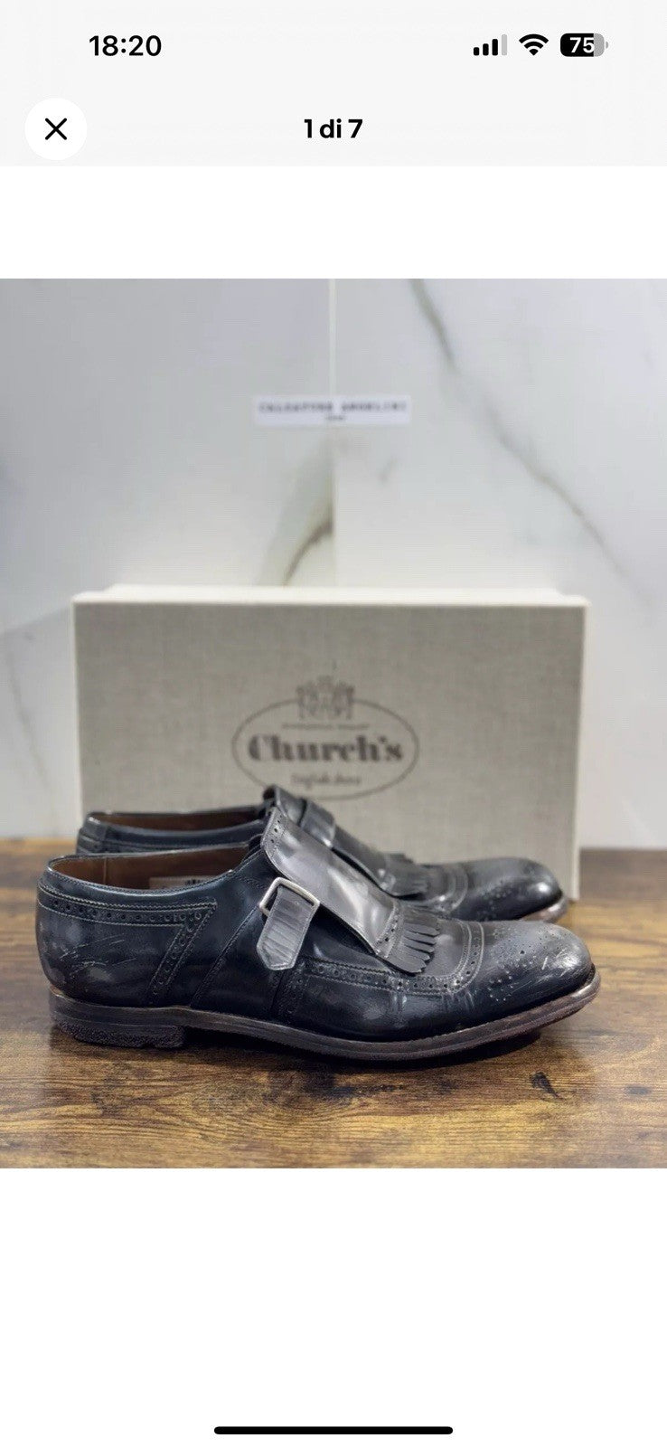 Church’s Shangai Mocassino Uomo Polish Grey Fume’   Luxury Icon Church’s  40.5