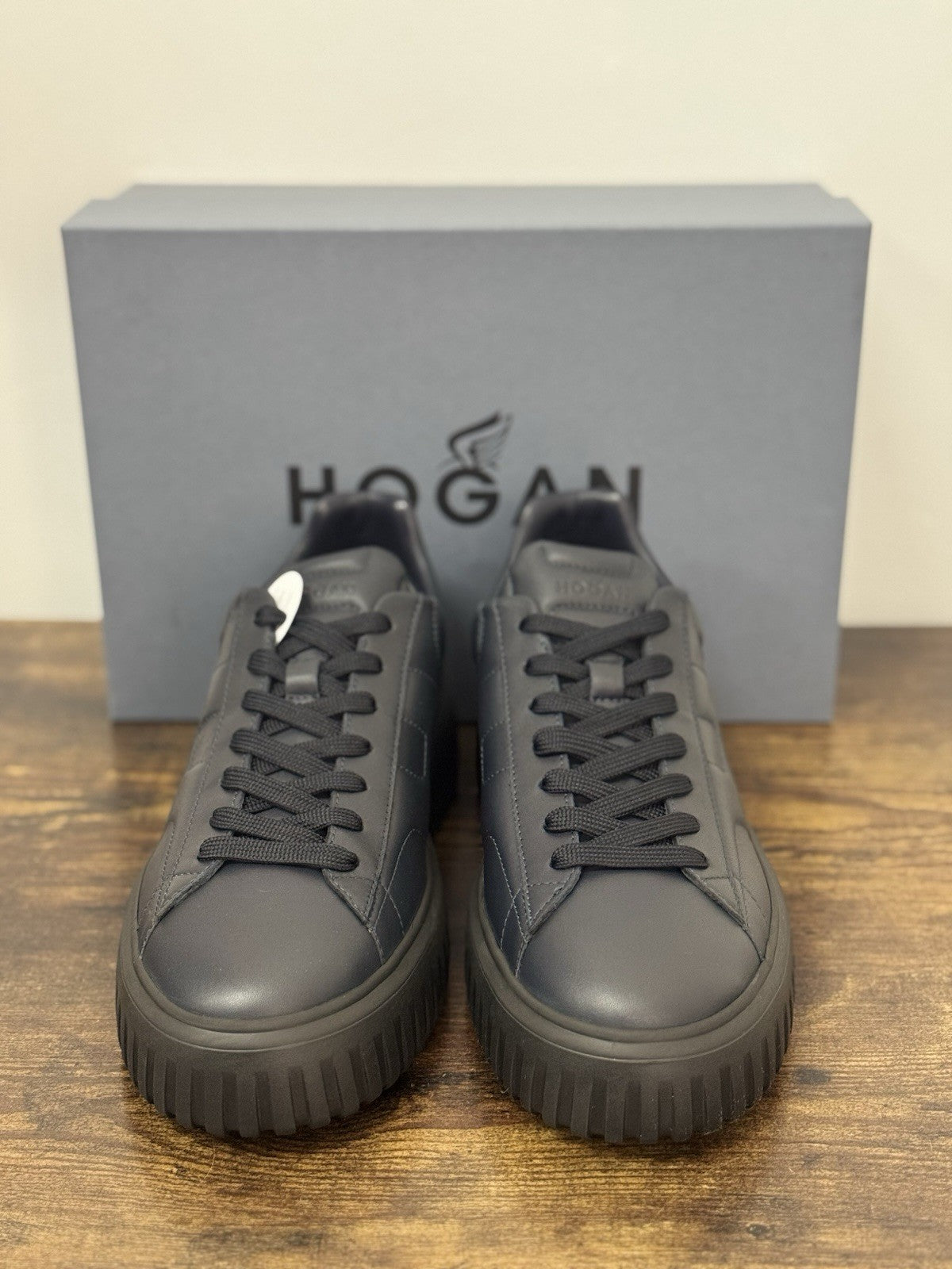 Hogan H-stripes  H Spezzata Pelle Blu  Memory Foam  Hogan Uomo 43