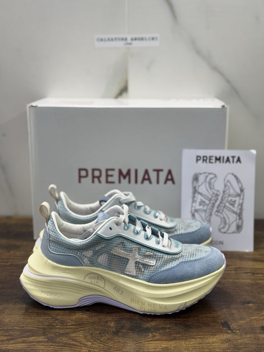 Premiata Timeless Trainer Sneaker Hill Azul     Casual Premiata Scarpa Donna 37