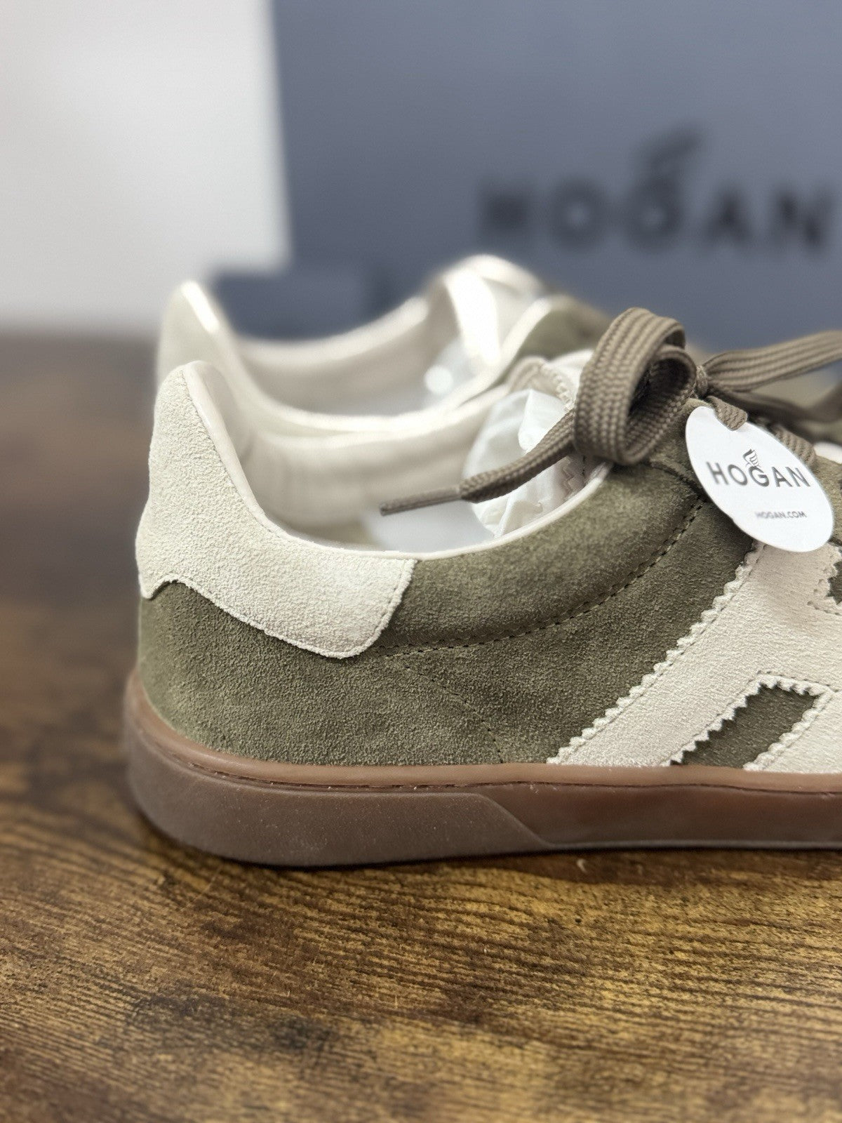 Hogan Cool Sneaker Suede Green   Casual Hogan Scarpa Uomo 43.5
