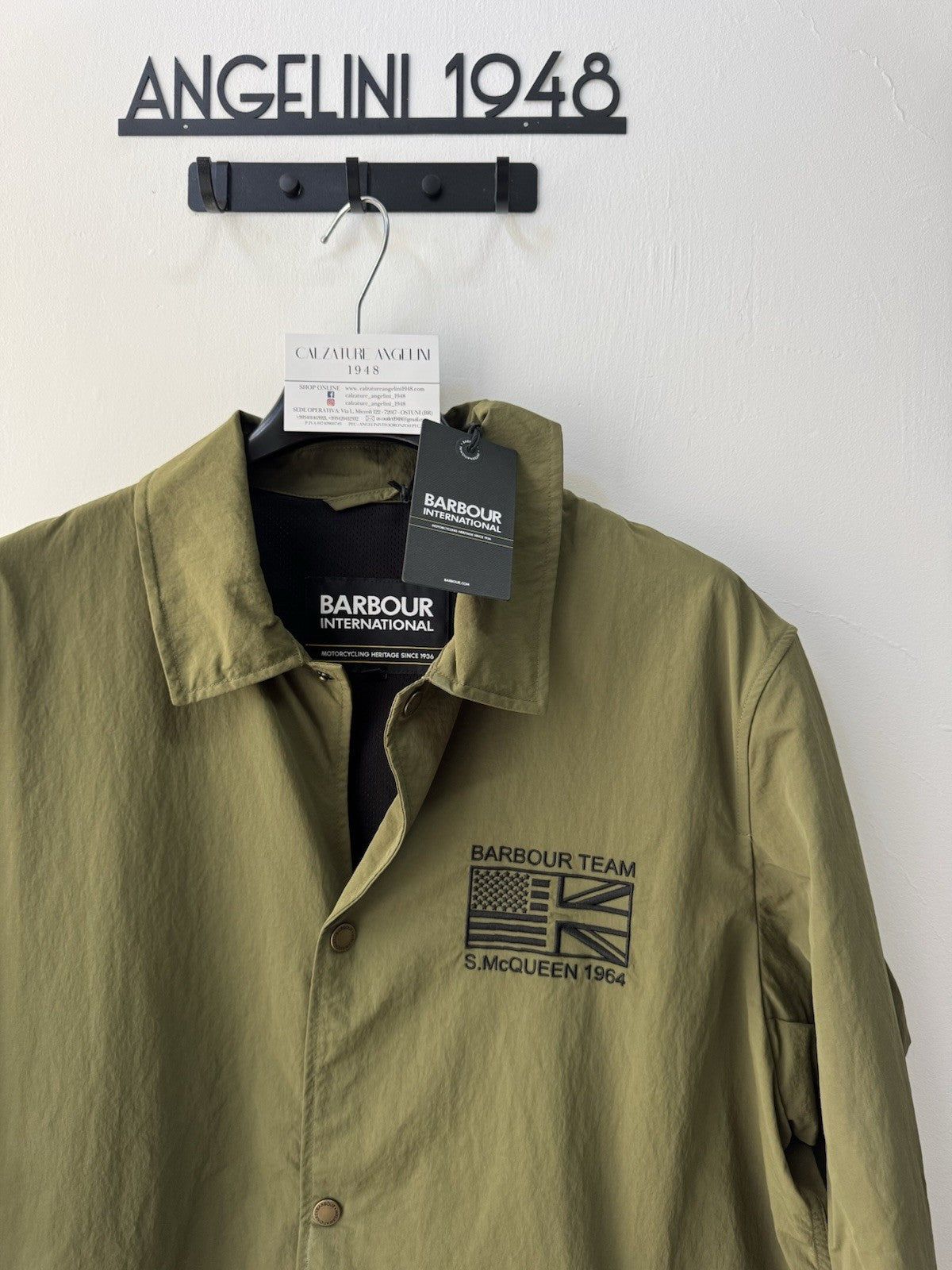 Barbour Coach Casual Jacket Verde Steve McQueen Uomo Xl