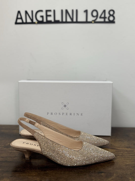 Prosperine Sling Back  Crystal Platino Casual Scarpa Donna 39