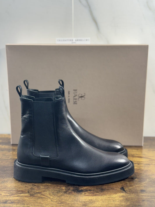 Fabi Chelsea Boot Donna Pelle Nero Luxury Woman Boot Fabi Extra Light 41