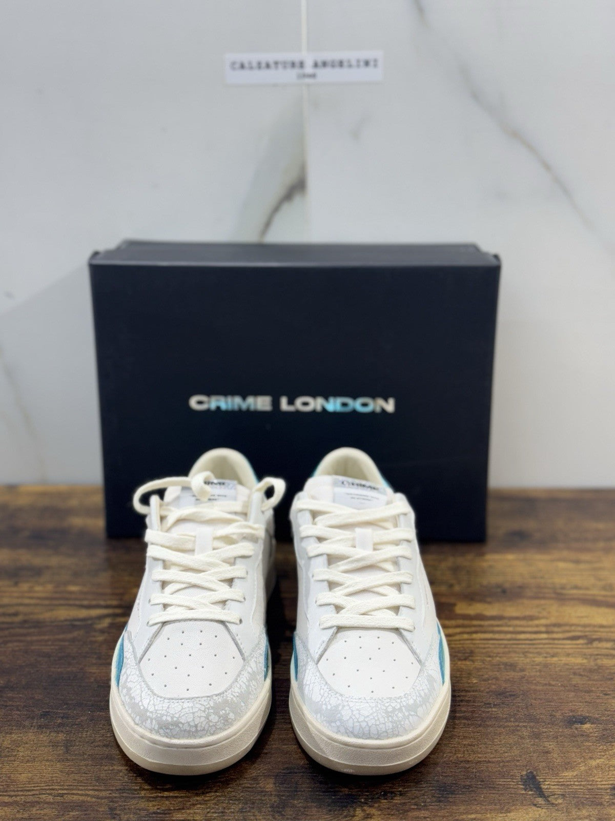 Crime London Sneaker Chelsea Pelle Bianca Donna 37