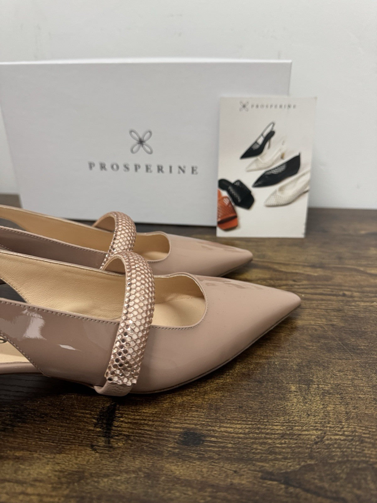 Prosperine Sling Back Pelle Poudre Casual Prosperine Scarpa Donna 37