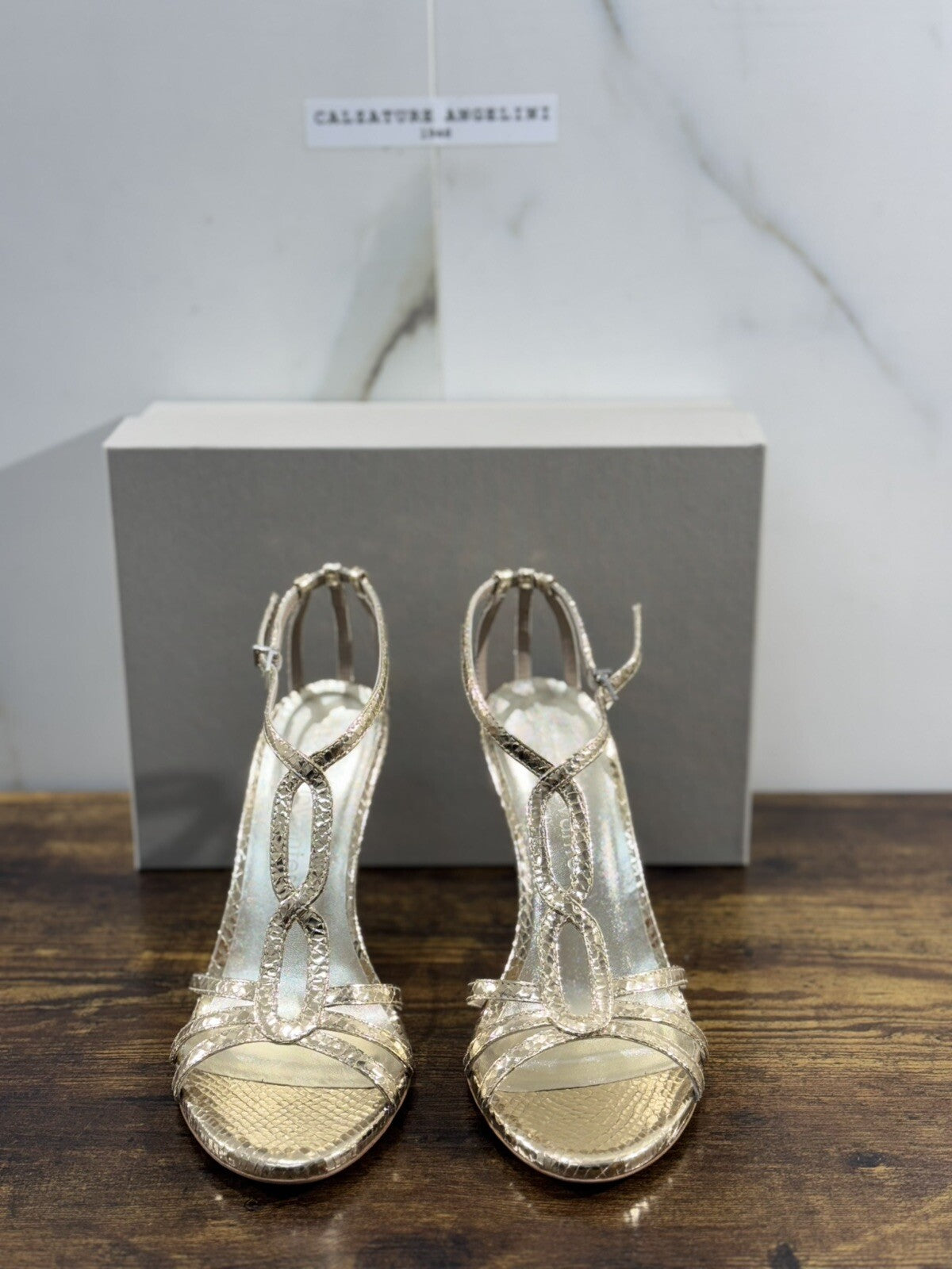 Sergio Levantesi Sandalo  Donna Raissa   Pelle Platin     Luxury Woman Sandal 38
