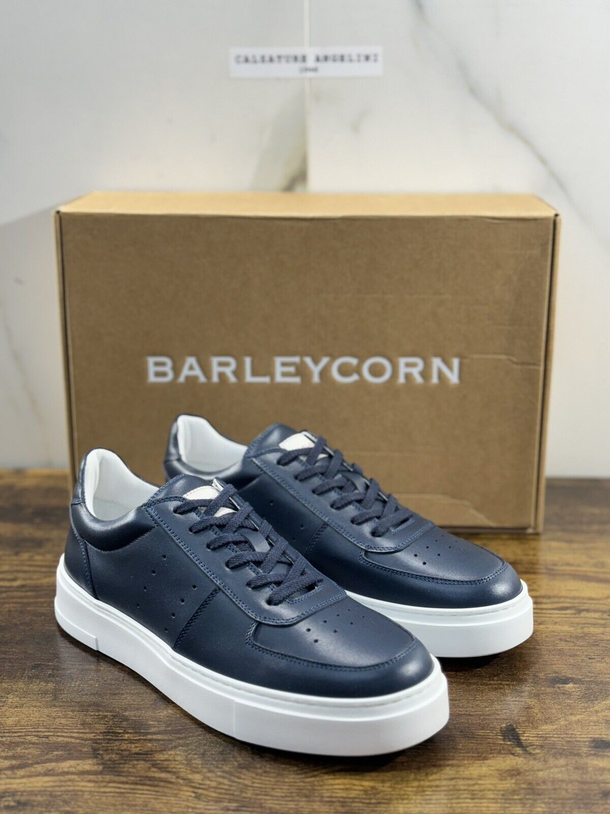 Barleycorn Sneaker Icon Uomo Pelle Blu   Extralight Casual Men Shoes 39