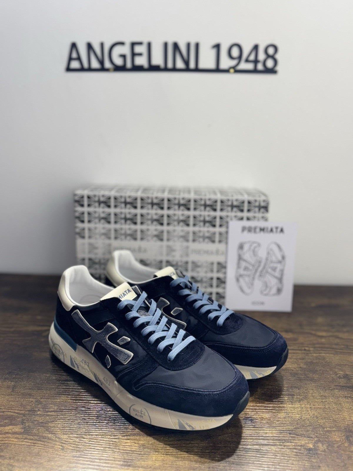 Premiata Mick Sneaker Suede Blu  Casual Premiata Uomo 45