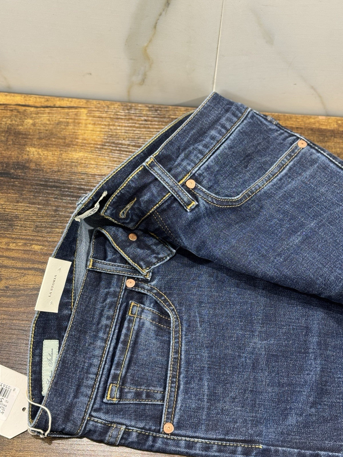 Tela Genova Jeans Uomo Icon Blu Taglia 34 Slim Fit 