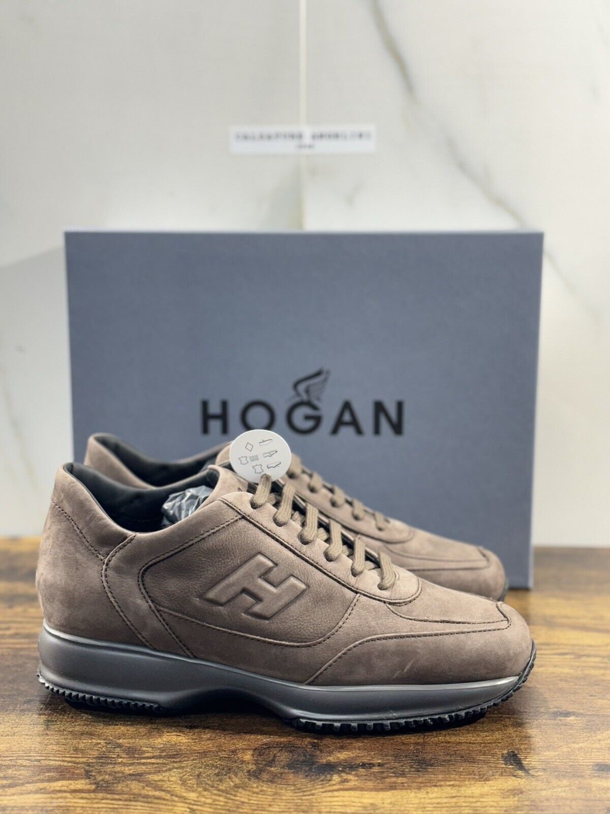 Hogan Interactive uomo Nabuk Tabacco      luxury casual hogan shoes 42